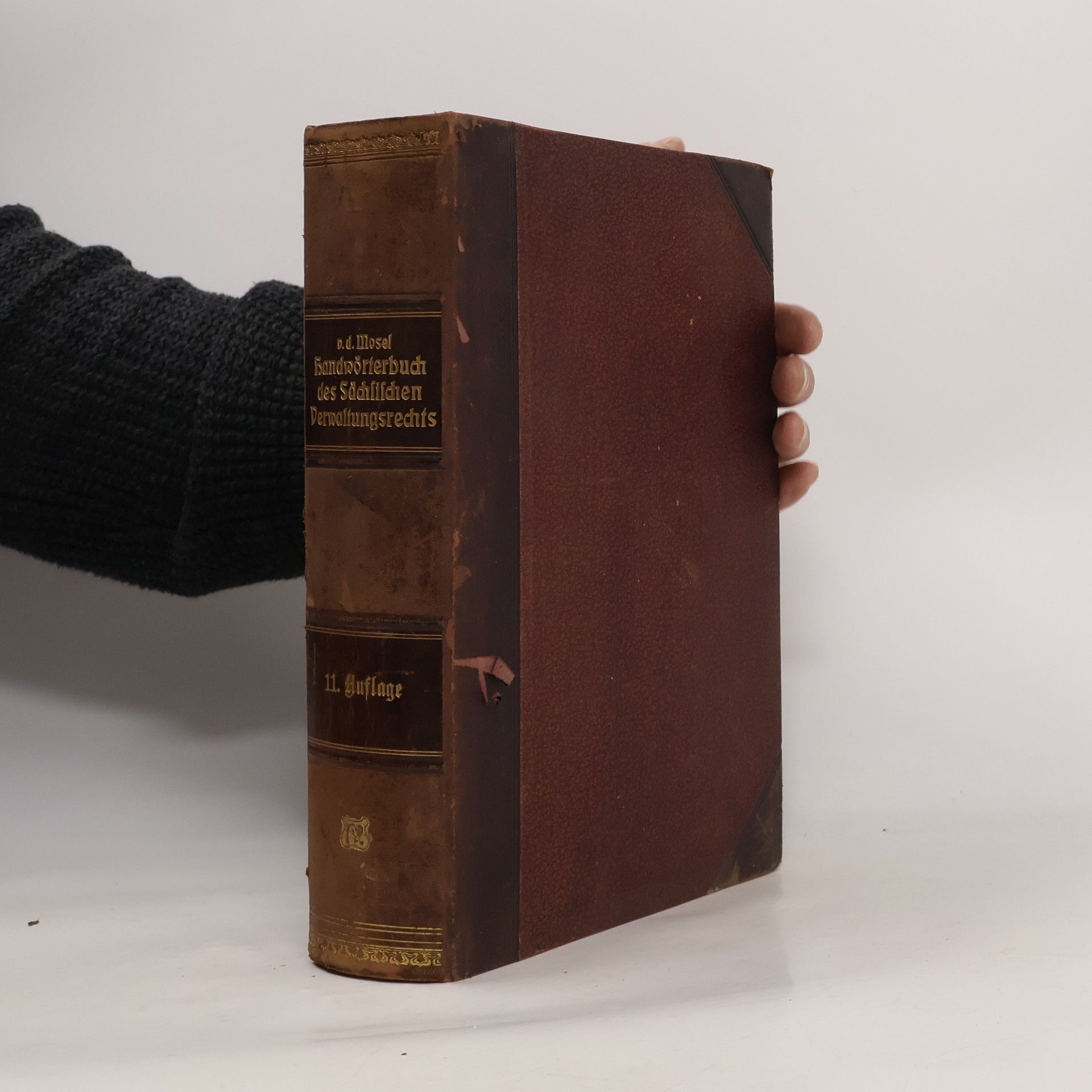 Curt von der Mosel Handwörterbuch des Sächsischen Verwaltungsrechts