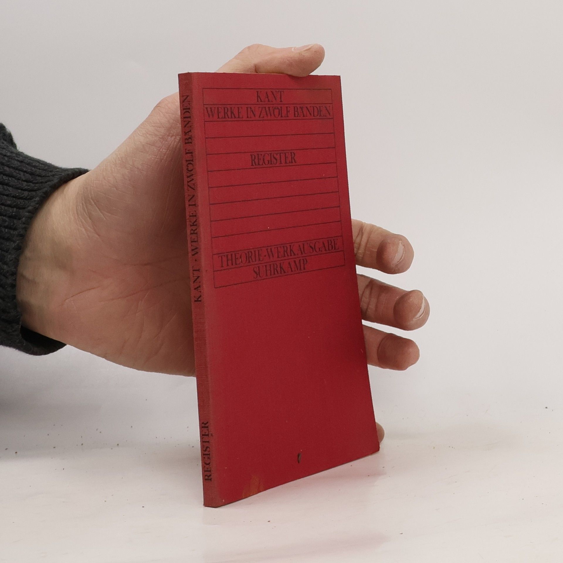 Immanuel Kant Werke in zwölf Bänden. Register