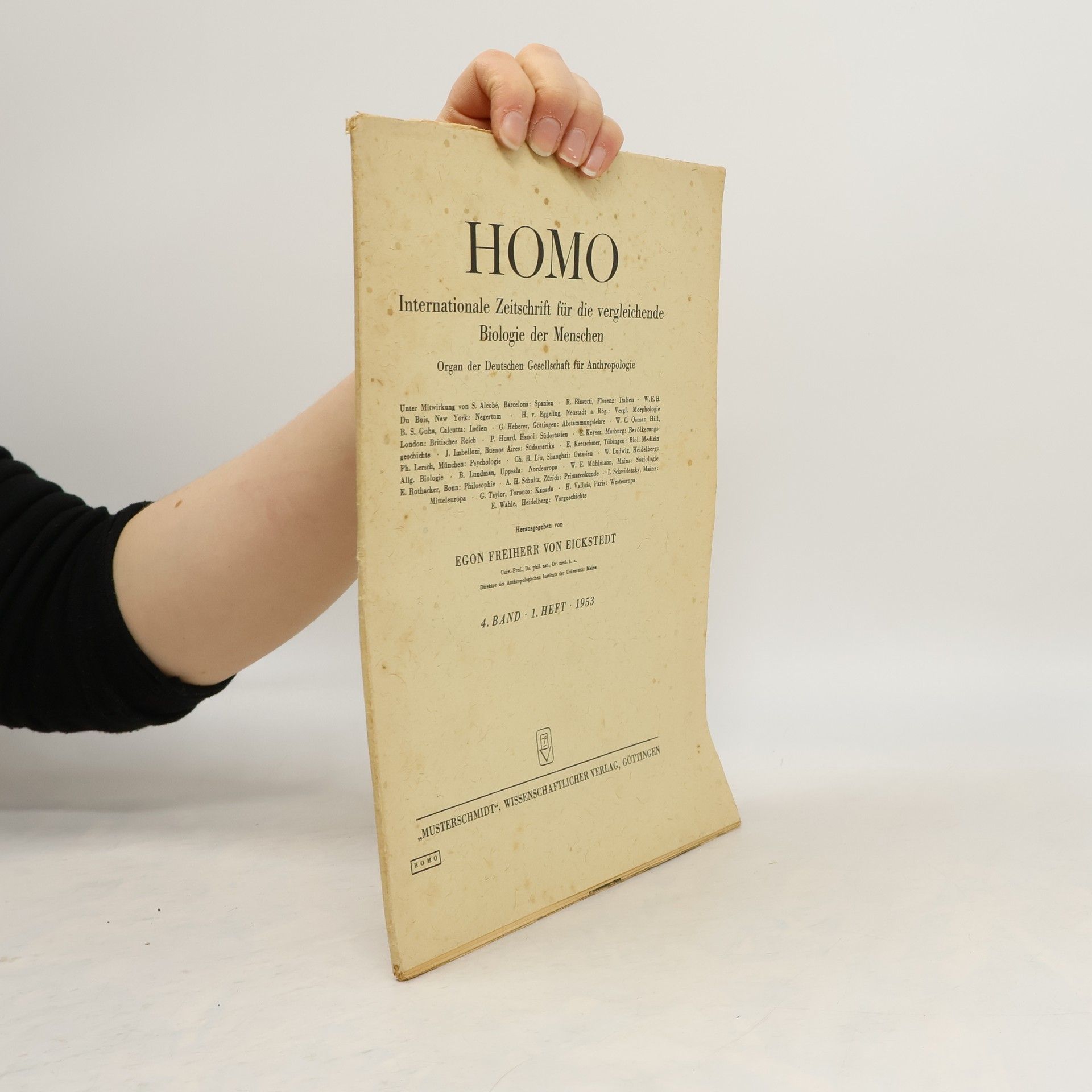 Autorenkollektiv HOMO - Internationale Zeitschrift für die vergleichende Biologie der Menschen 4/1