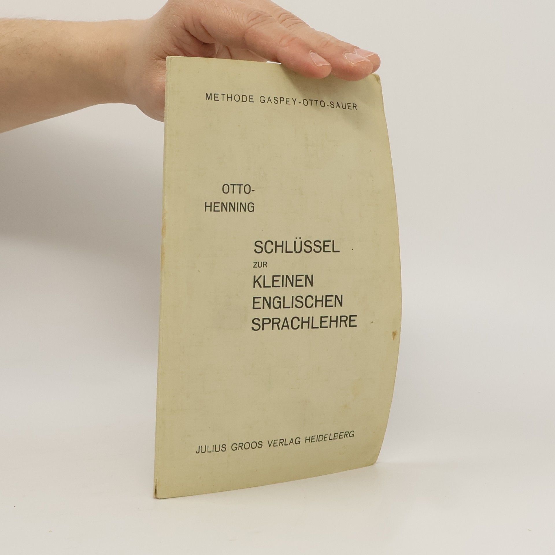 Emil Otto Schlüssel zur kleinen englischen Sprachlehre