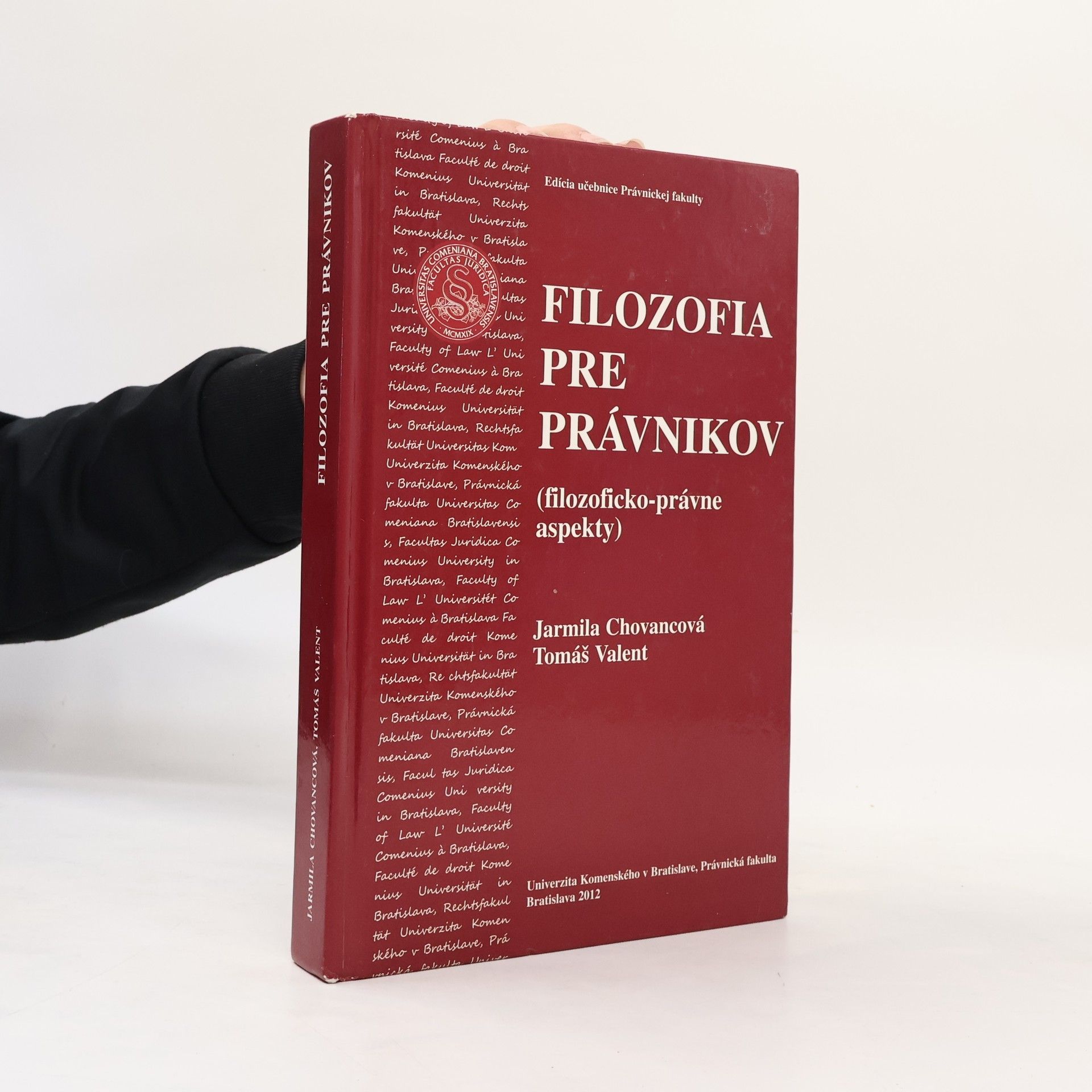 Jarmila Chovancová Filozofia pre právnikov (filozoficko-právne aspekty)