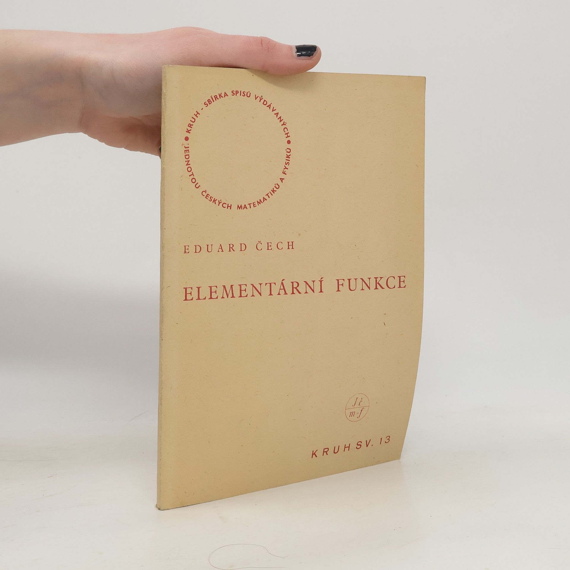 Eduard Čech Elementární funkce