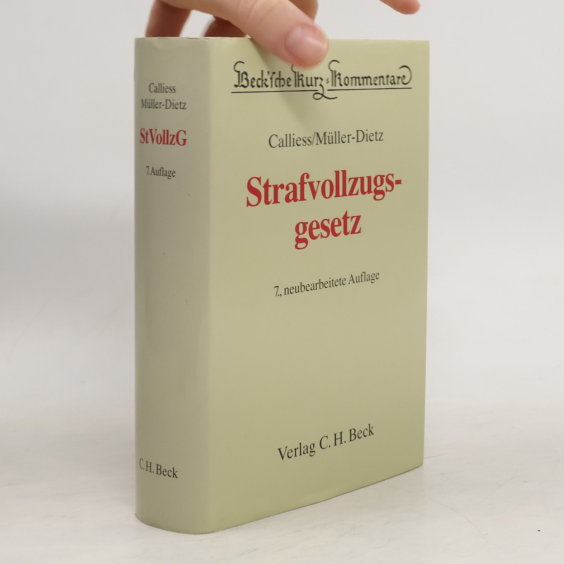 Beck'sche Kurz-Kommentare: Strafvollzugsgesetz - 7., neubearbeitete Auflage