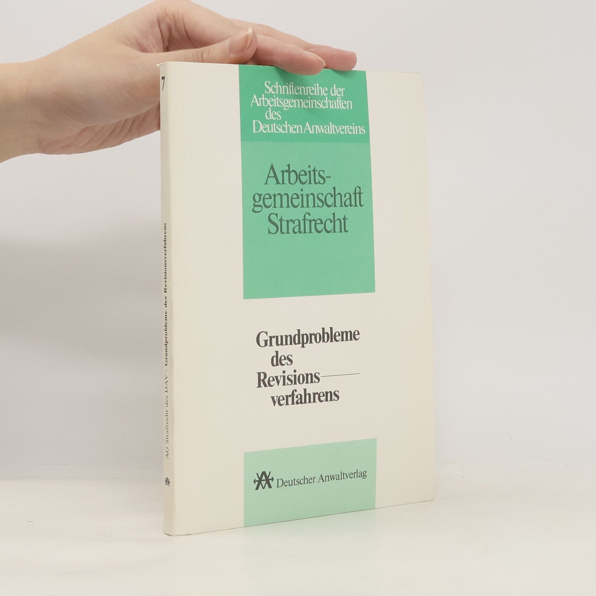 Kolektív autorov Arbeitsgemeinschaft Strafrecht - 7: Grundprobleme des Revisionsverfahrens