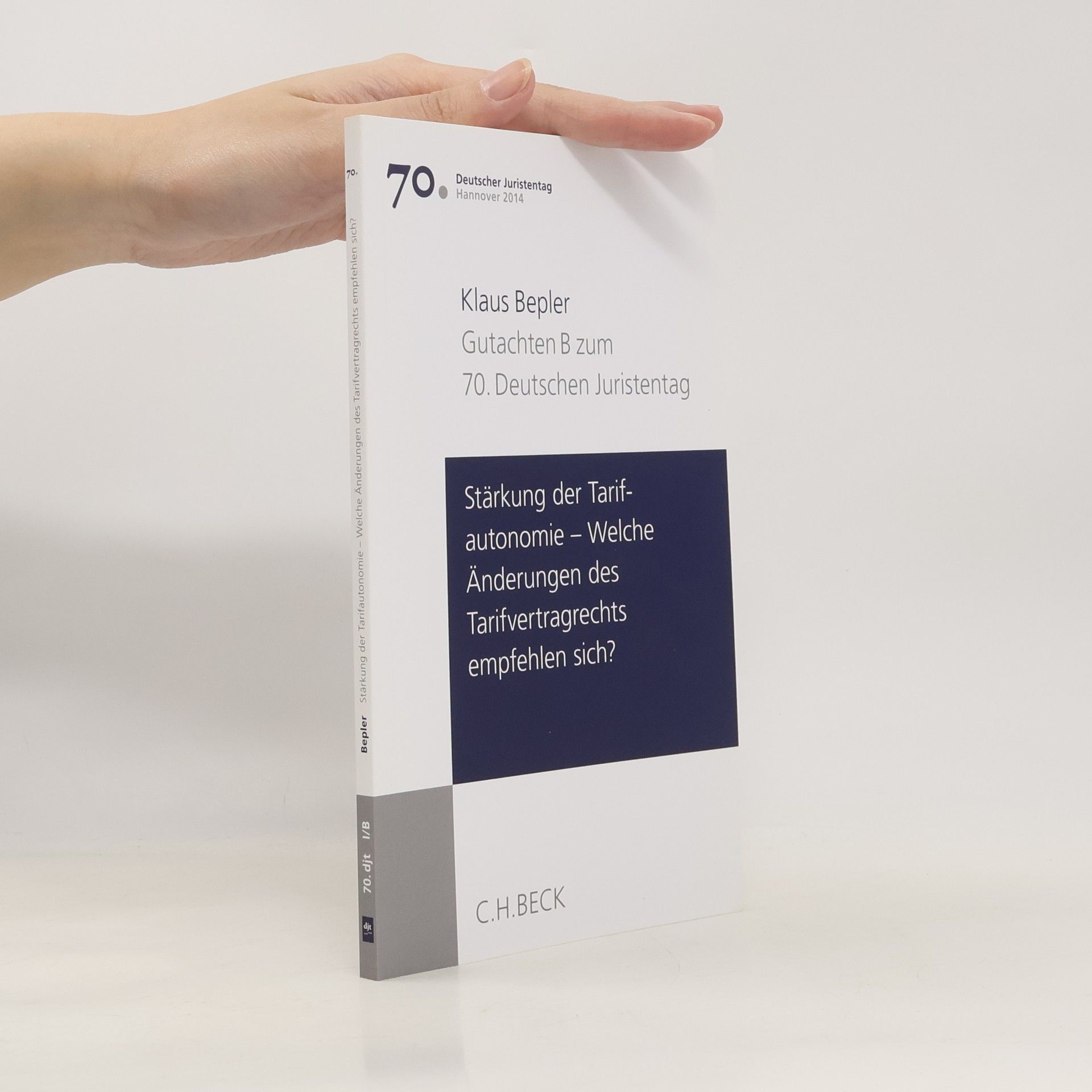 Klaus Bepler Stärkung der Tarifautonomie