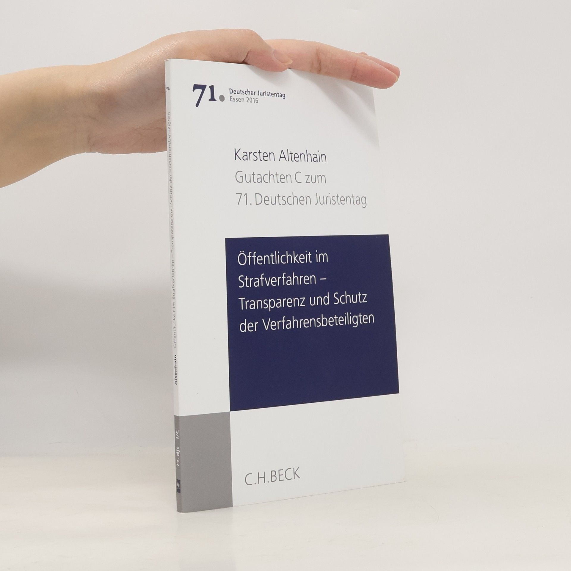 Karsten Altenhain Öffentlichkeit im Strafverfahren