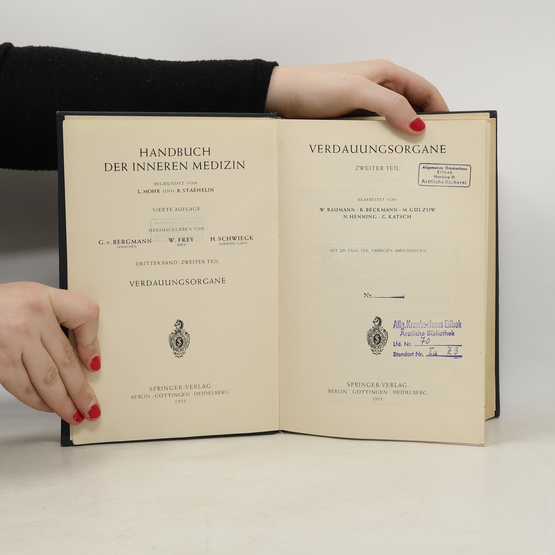 Ludwig Heilmeyer Handbuch Der Inneren Medizin