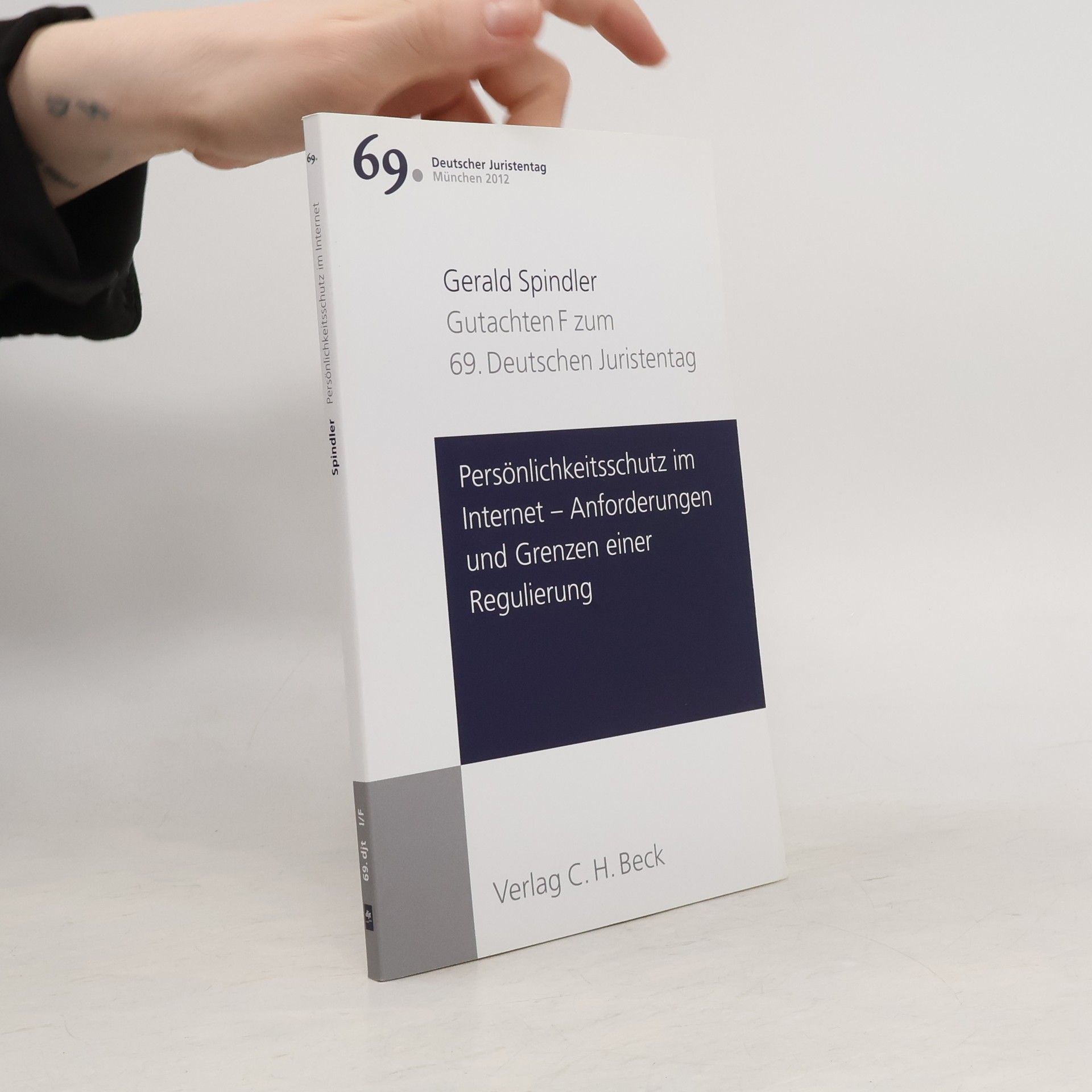 Deutscher Juristentag - 69: Persönlichkeitsschutz im Internet