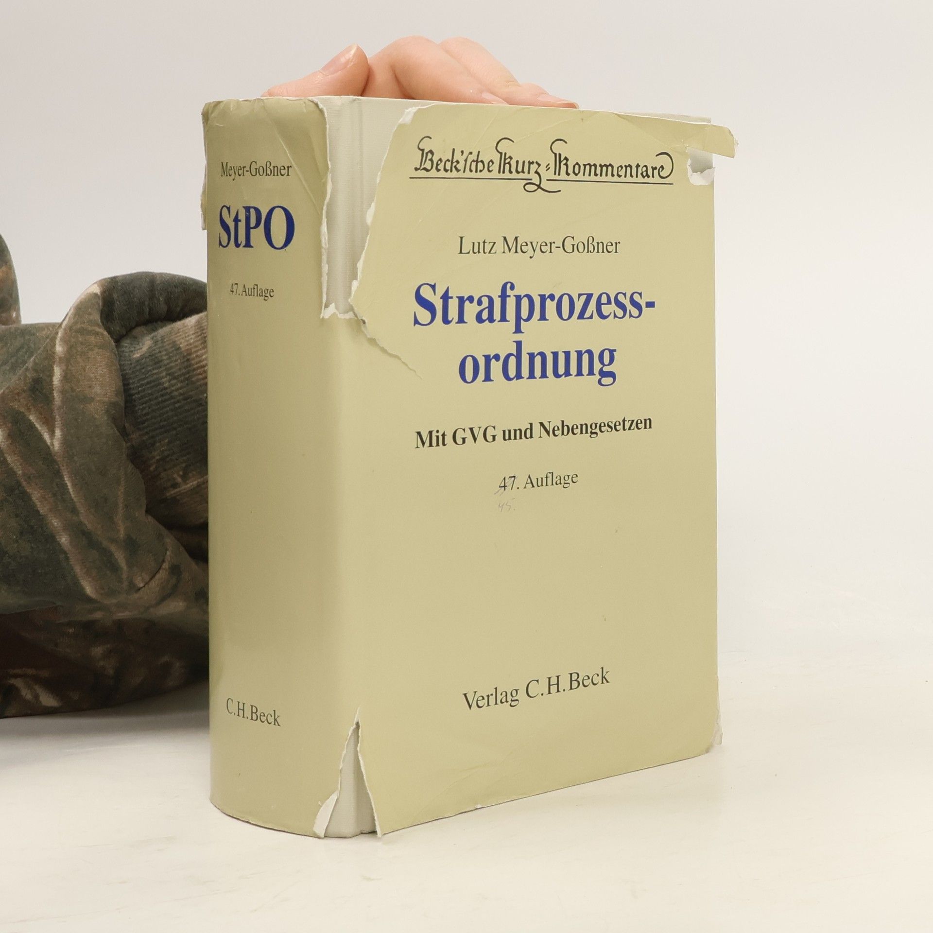 Lutz Meyer Goßner Beck'sche Kurz-Kommentare - 6: Strafprozessordnung, Gerichtsverfassungsgesetz, Nebengesetze und ergänzende Bestimmungen - 47. Auflage
