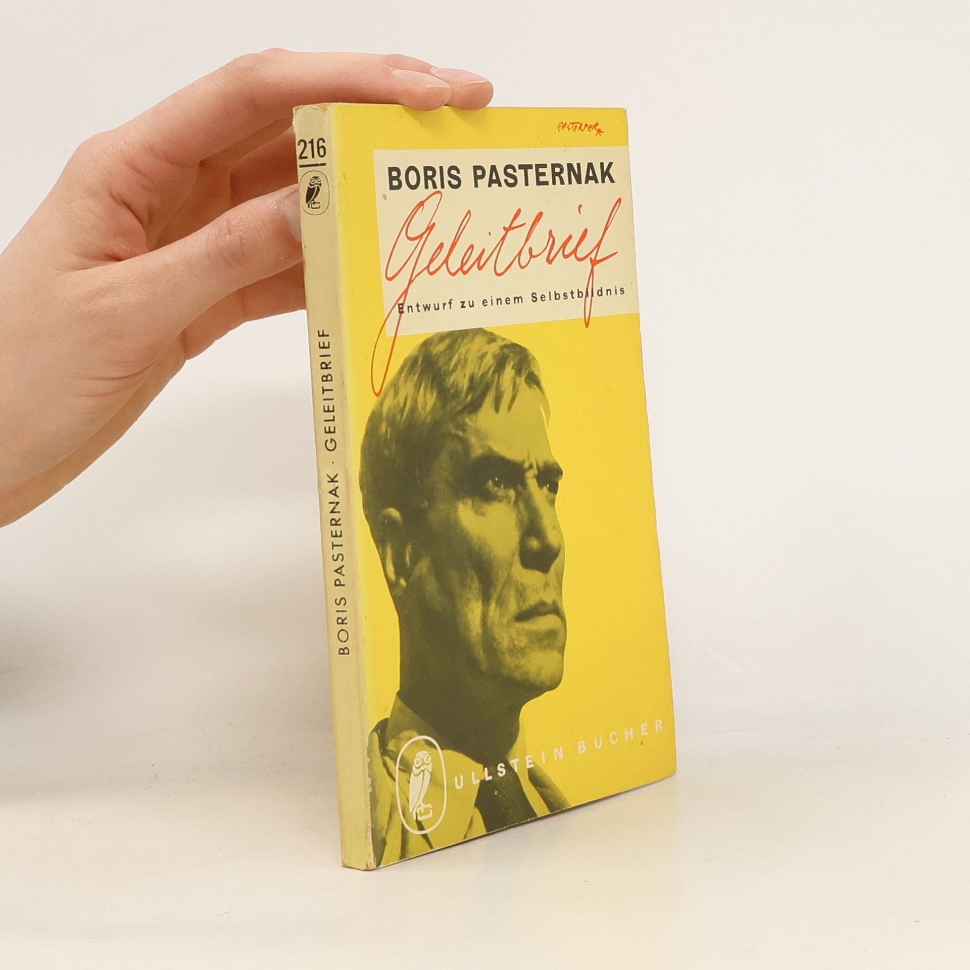 Boris Leonidovič Pasternak Geleitbrief : Entwurf zu einem Selbstbildnis