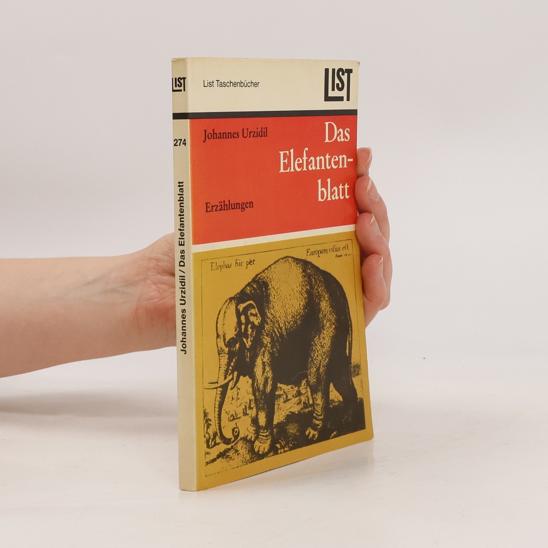 Johannes Urzidil Das Elefantenblatt : Erzählungen