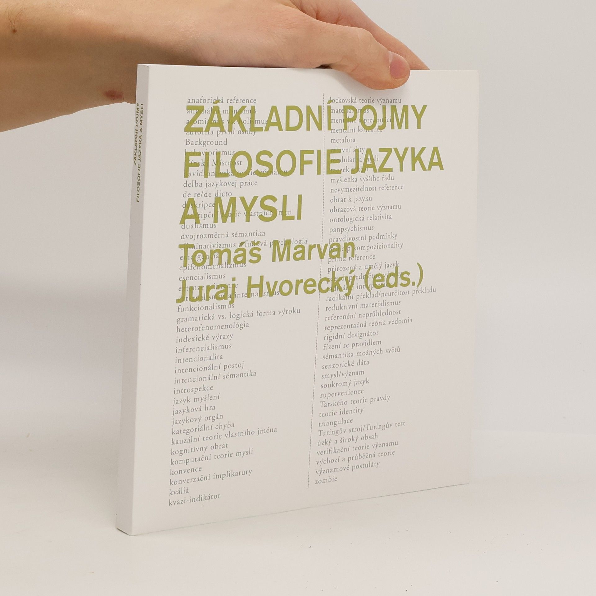 Tomáš Marvan Základní pojmy filosofie jazyka a mysli