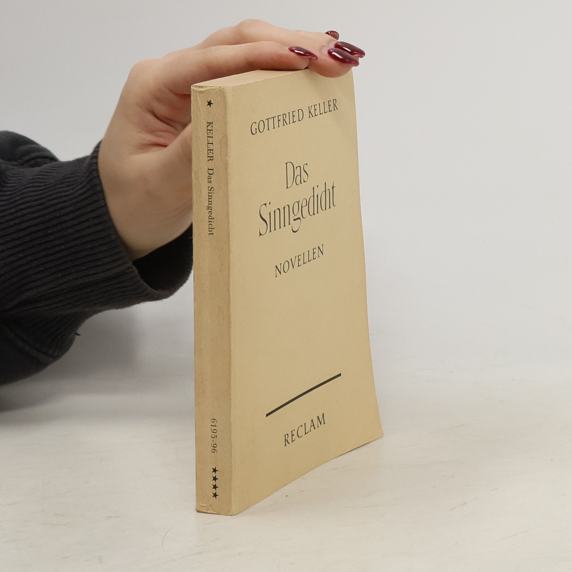 Gottfried Keller Das Sinngedicht