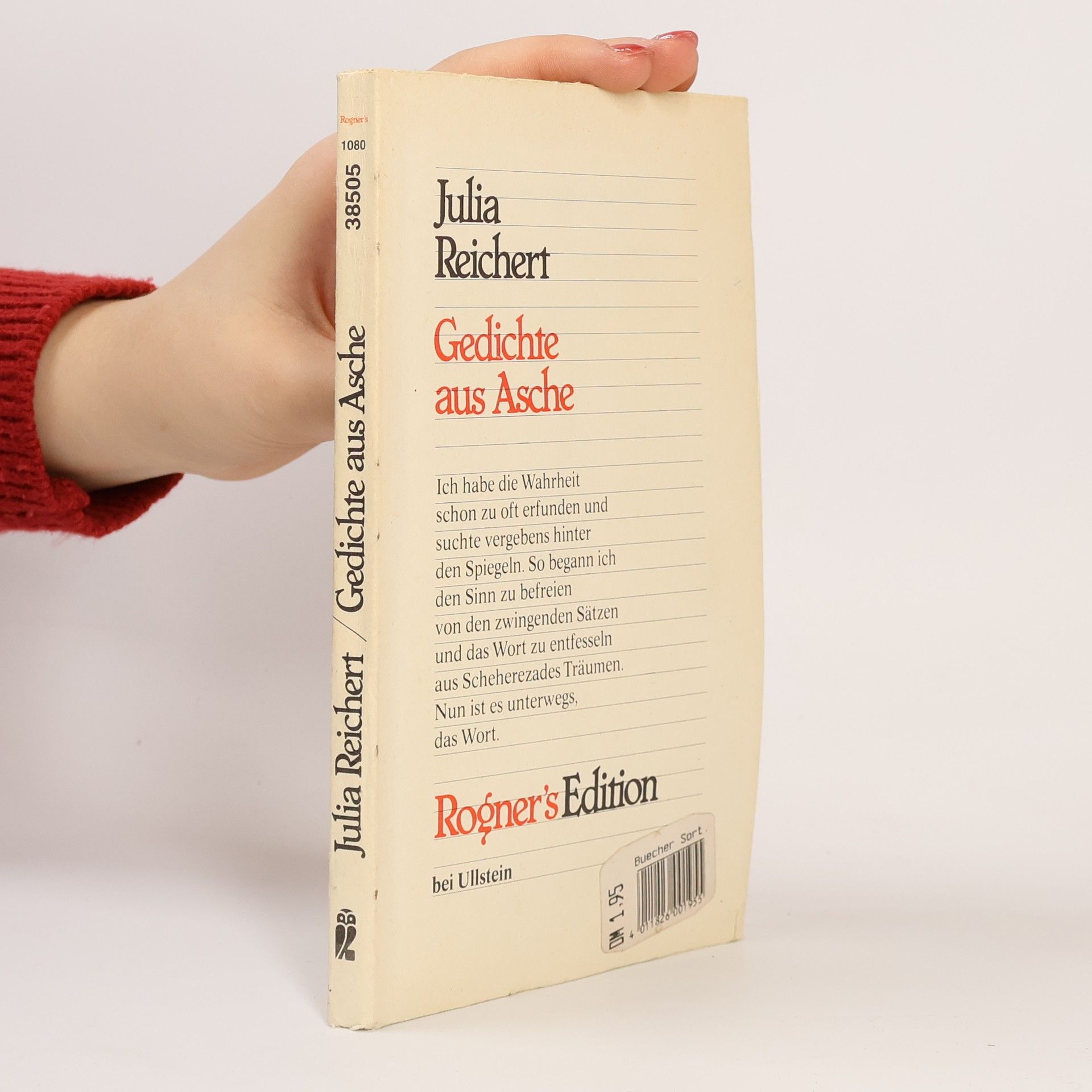 Julia Reichert Rogners Edition - 5: Gedichte aus Asche