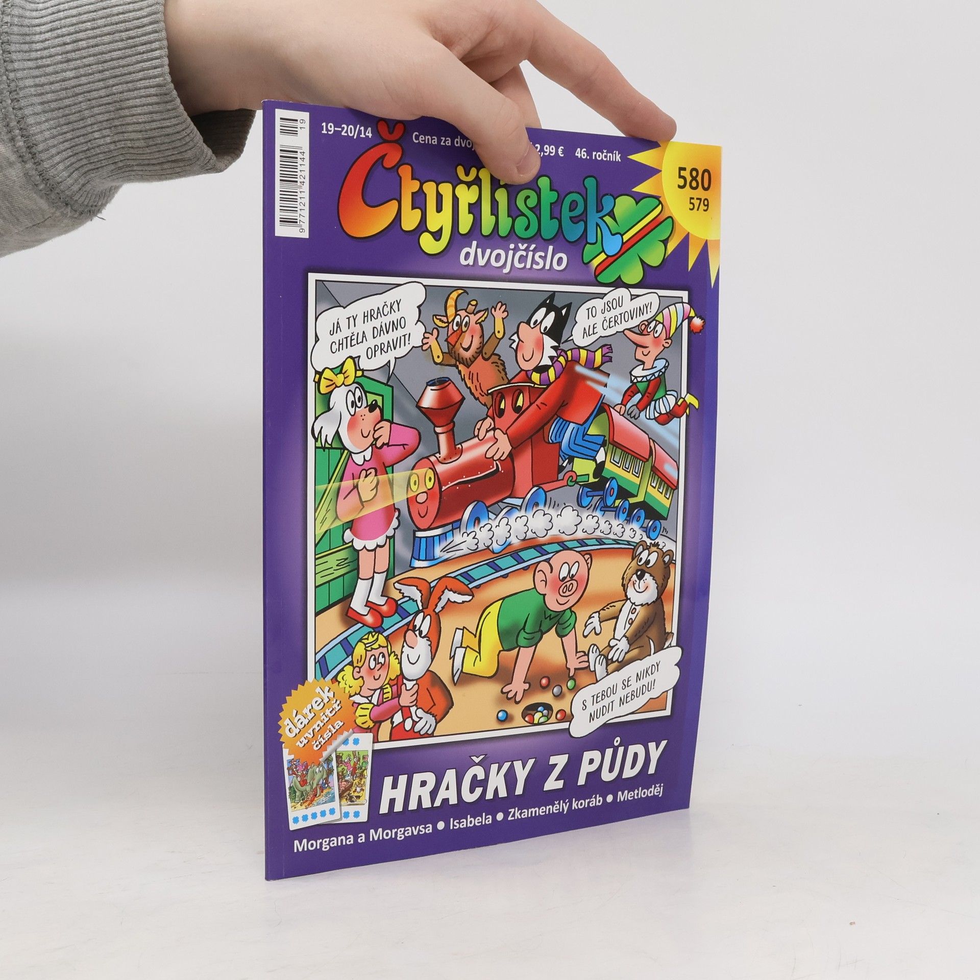 Kolektiv autorů Čtyřlístek 579-580. 19-20/2014. Hračky z půdy