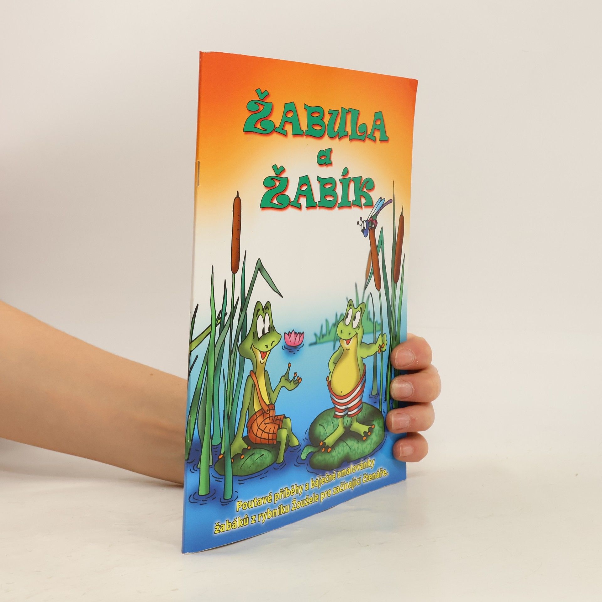 Irena Kaftanová Žabula a Žabík : poutavé příběhy a báječné omalovánky žabáků z rybníku Žoužele pro začínající čtenáře