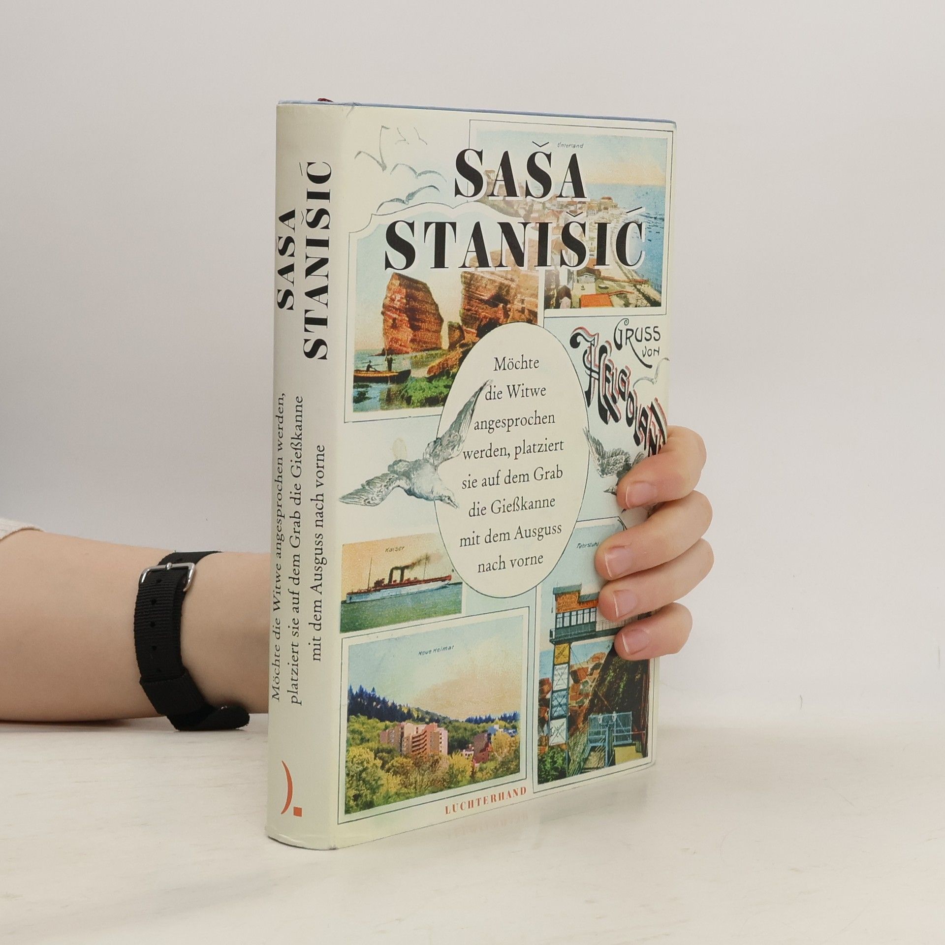 Saša Stanišić Möchte die Witwe angesprochen werden, platziert sie auf dem Grab die Gießkanne mit dem Ausguss nach vorne