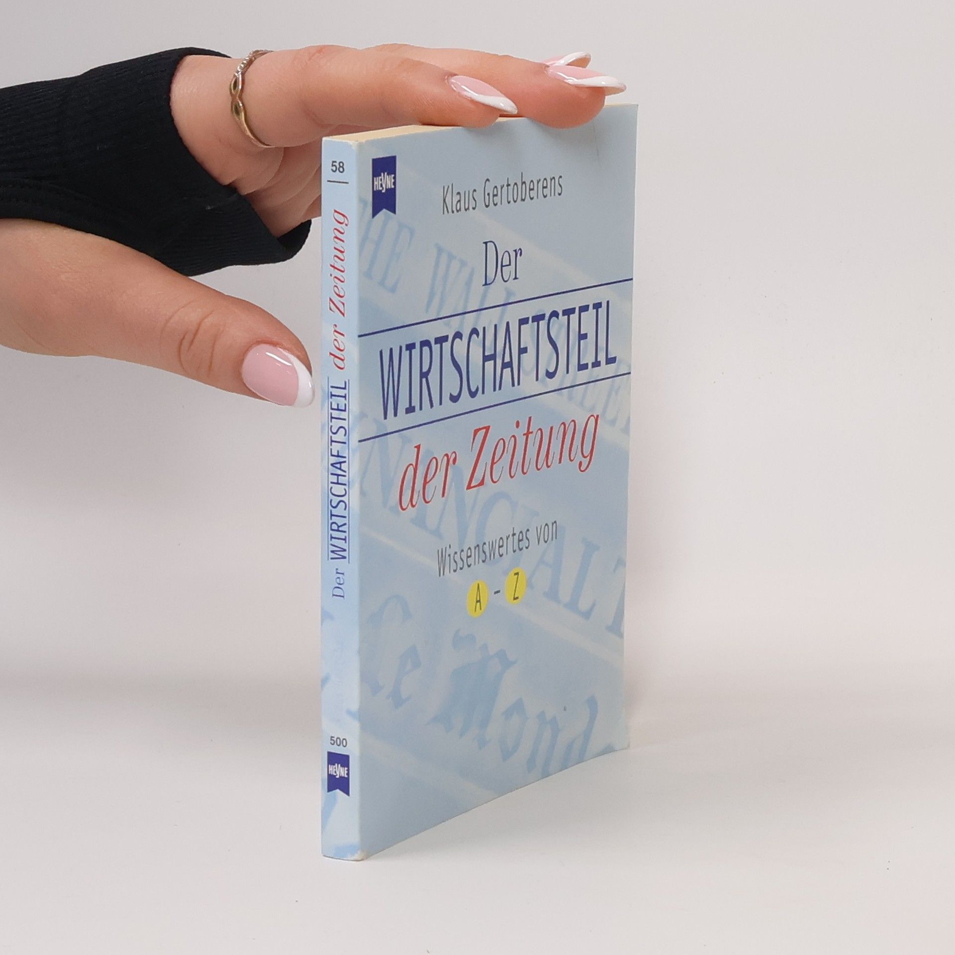 Der Wirtschaftsteil der Zeitung