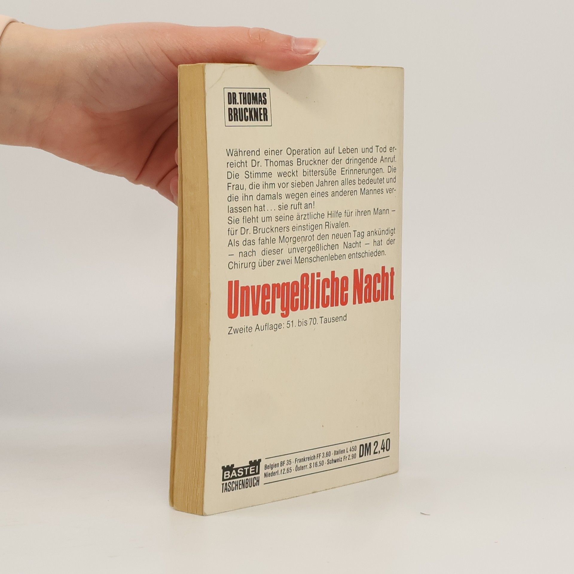 Dr. Thomas Bruckner Nierenspender Unbekannt!