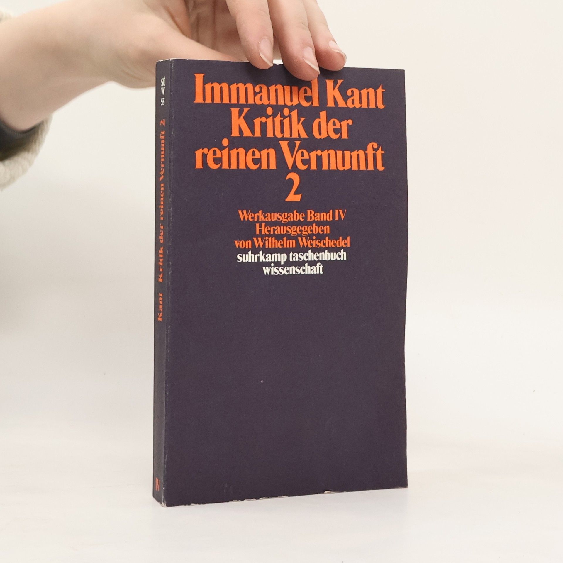 Weischedel Wilhelm Kritik der reinen Vernunft