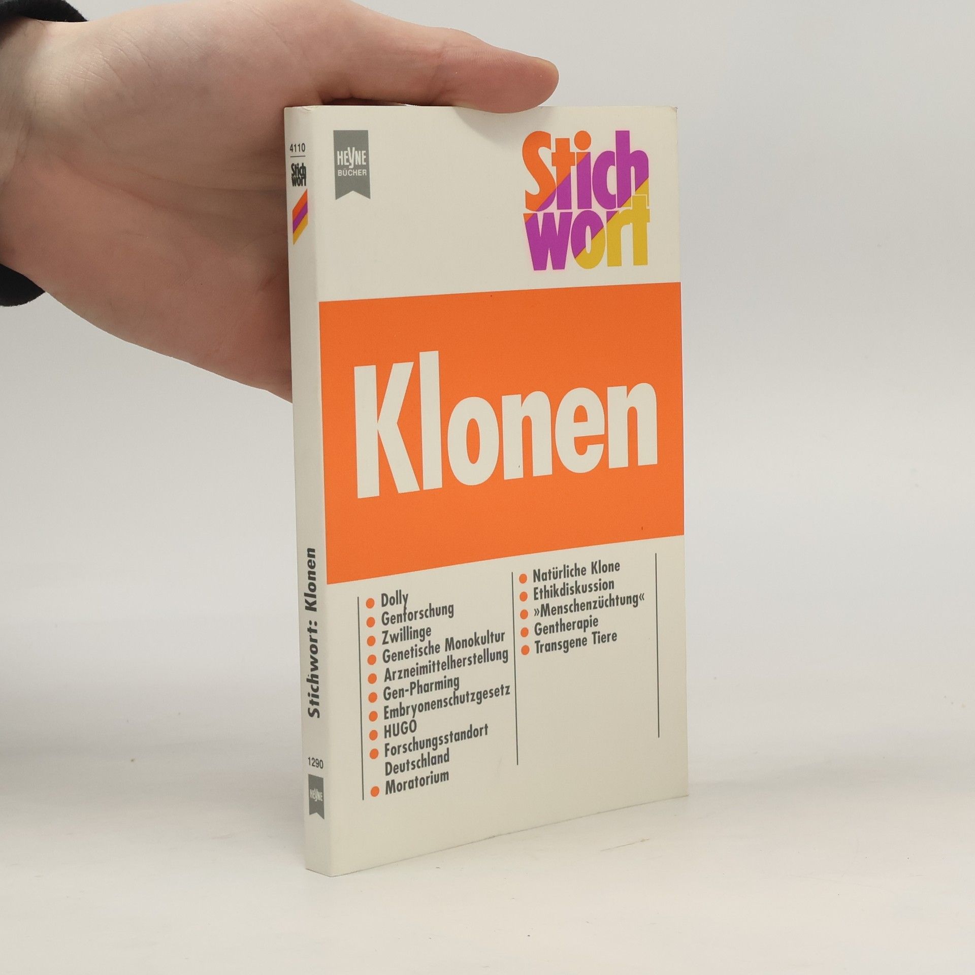 Gabor Stiegler Stichwort Klonen