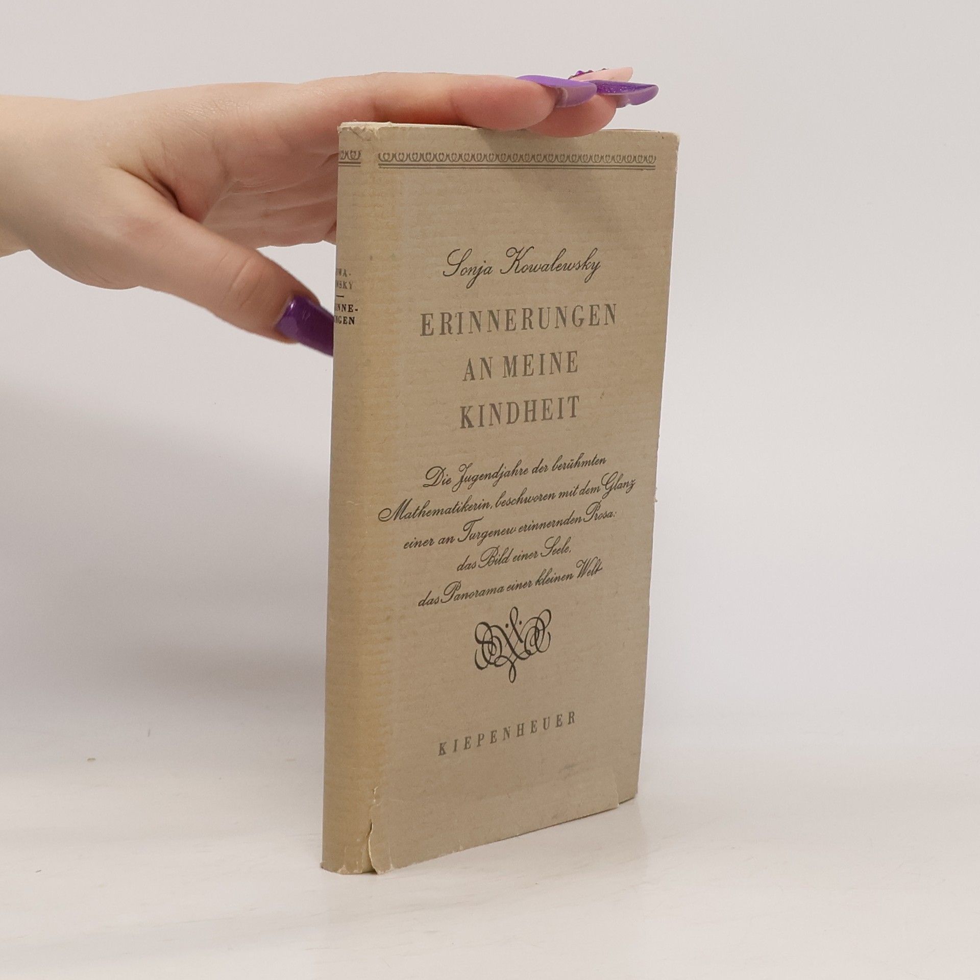 Sonja Kowalewsky Erinnerungen an meine kindheit