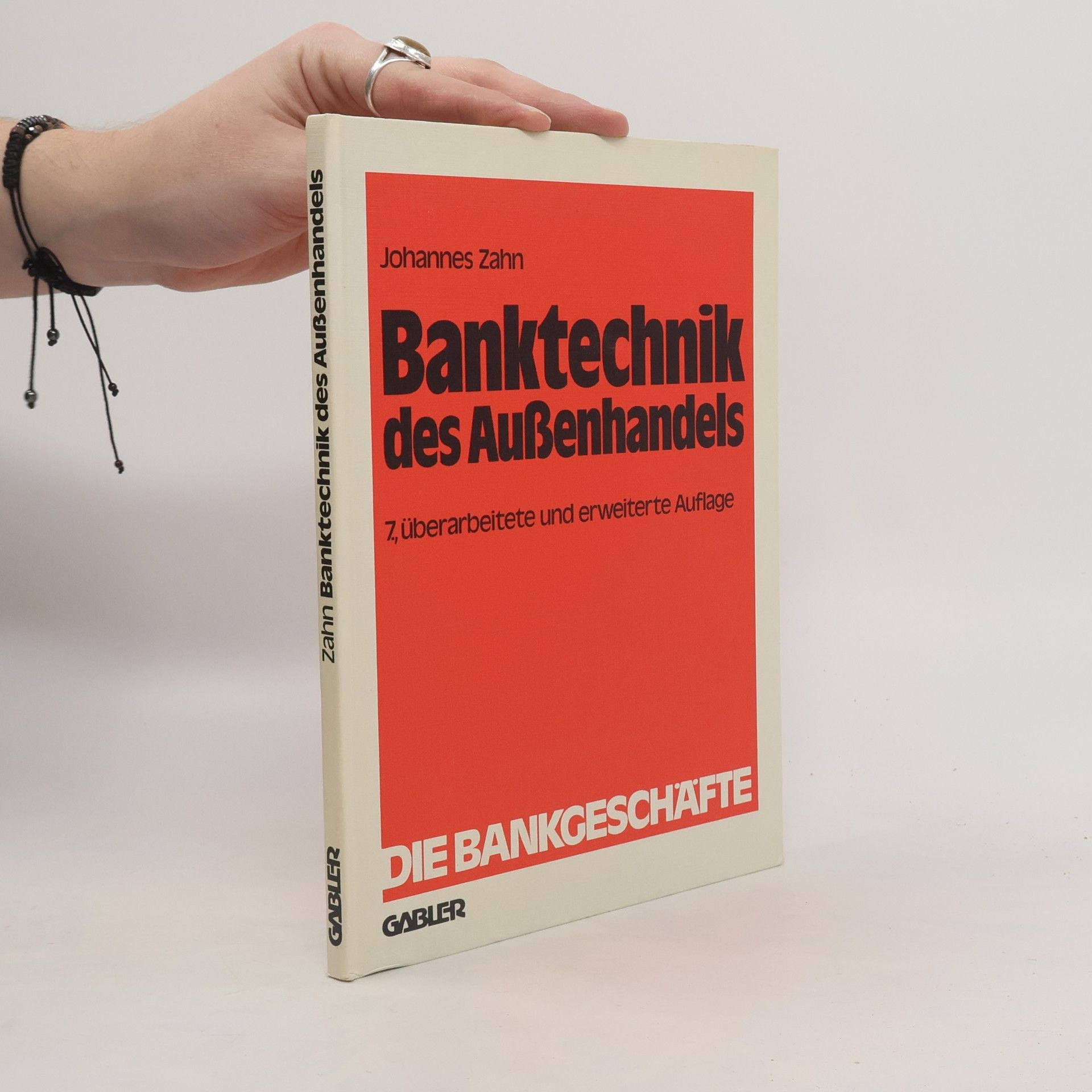Johannes C. D. Zahn Banktechnik des Aussenhandels