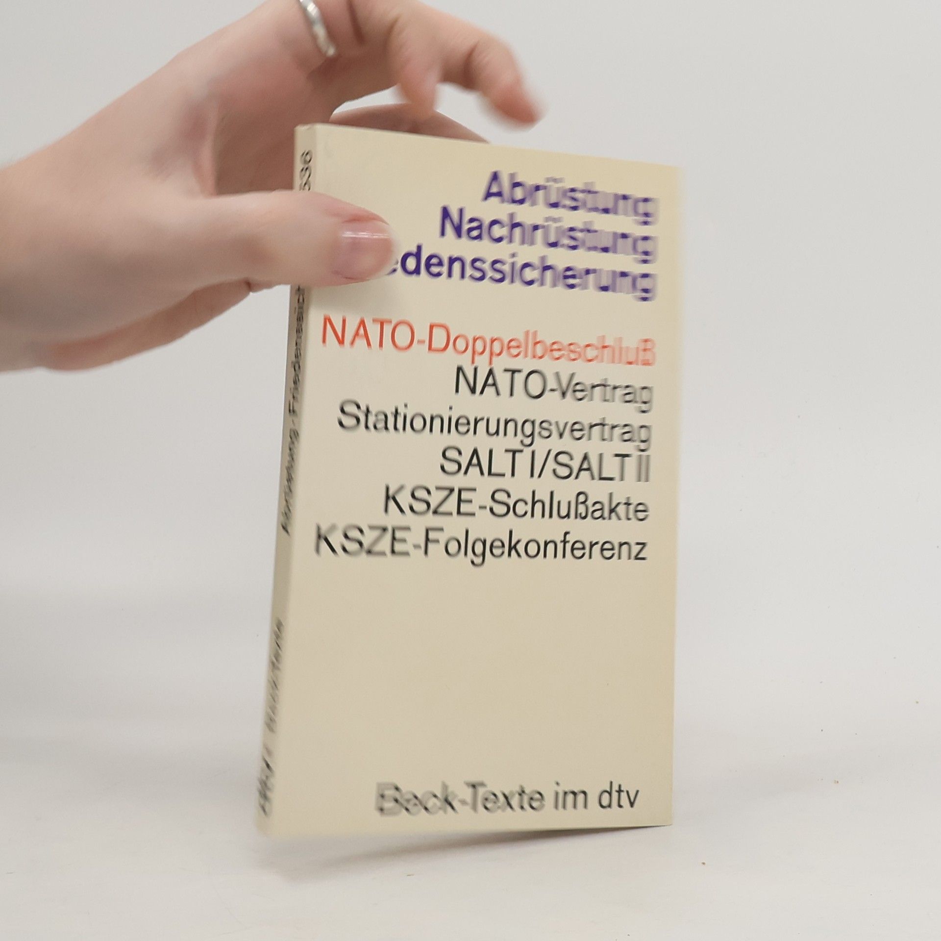 Abrüstung - Nachrüstung - Friedenssicherung