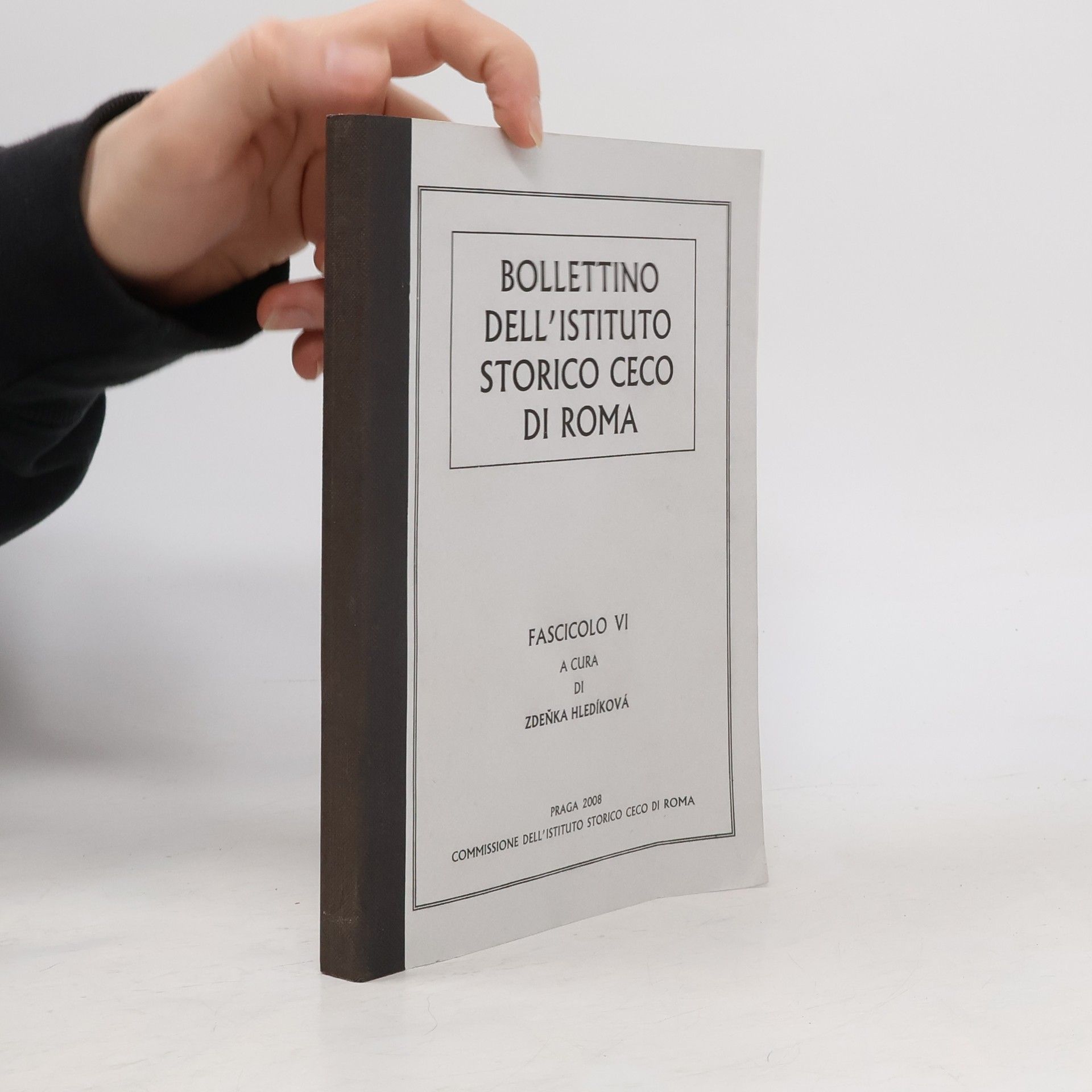 Zdeňka Hledíková Bollettino dell'Istituto Storico Ceco di Roma VI