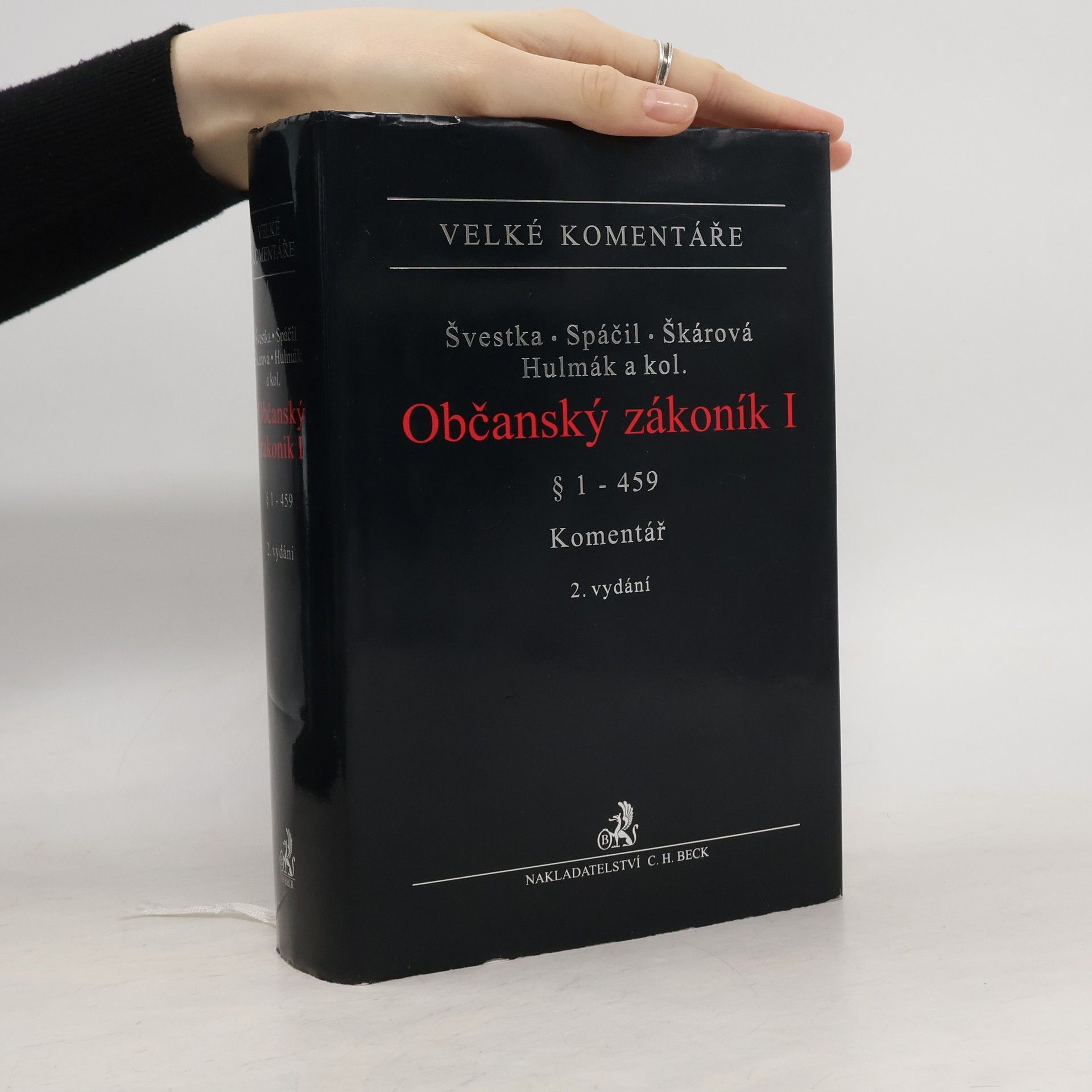 Jiří Švestka Občanský zákoník I. : komentář, 2. vydání § 1- 459