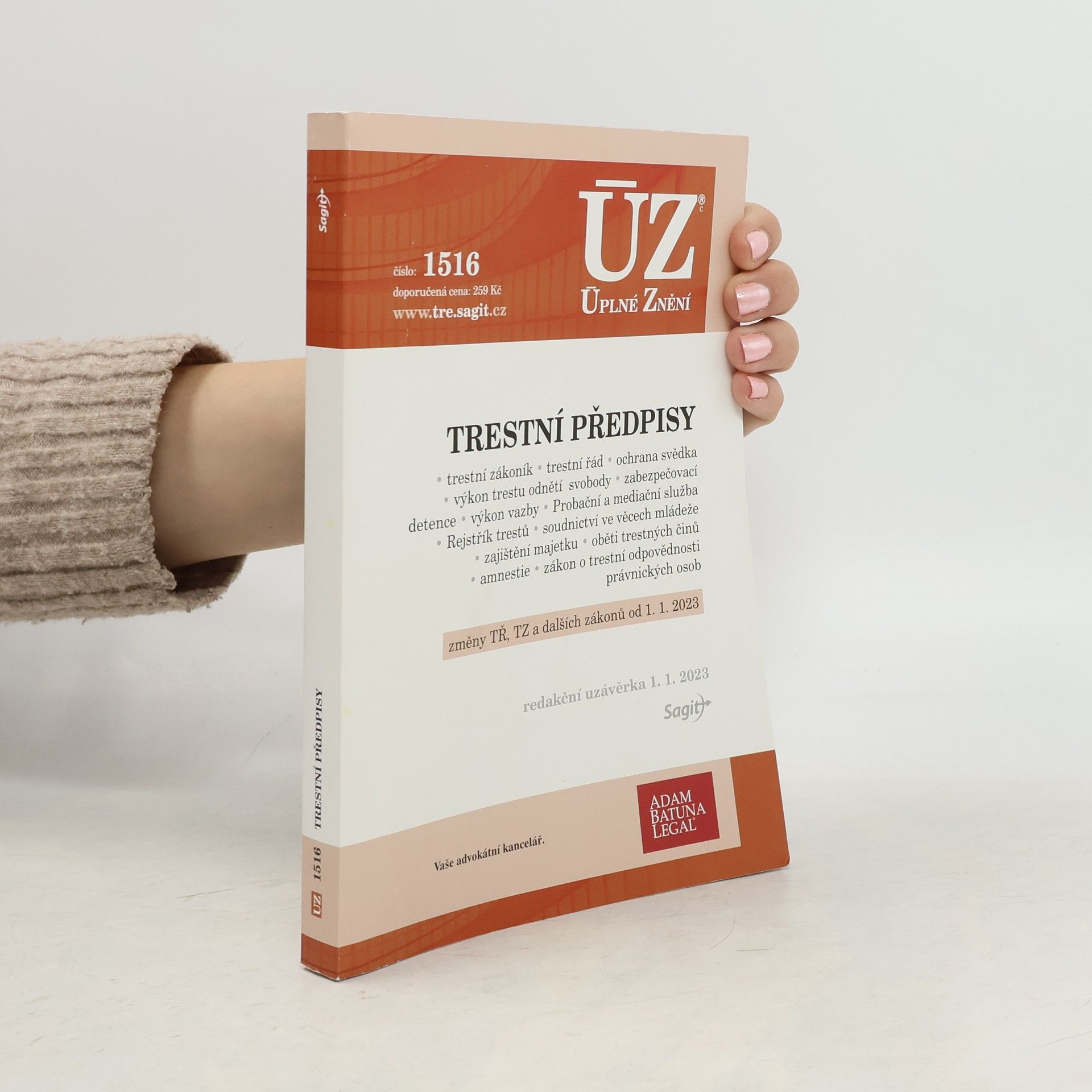 Various authors Trestní předpisy [ÚZ 2023 č. 1516]