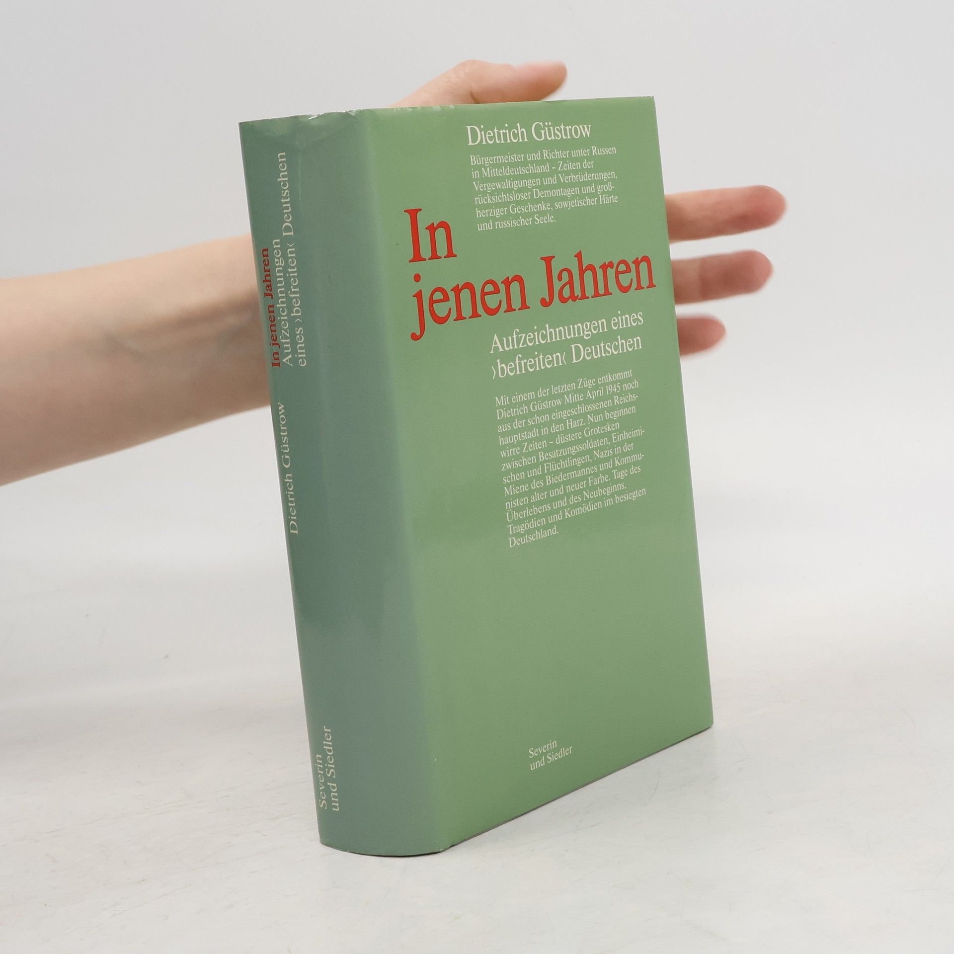 Dietrich Güstrow In jenen Jahren