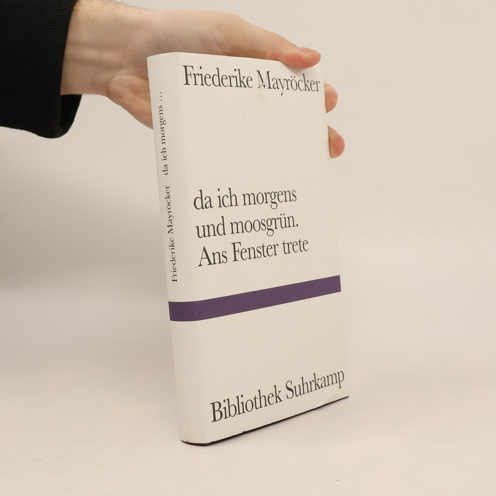 Da ich morgens und moosgrün, ans Fenster trete