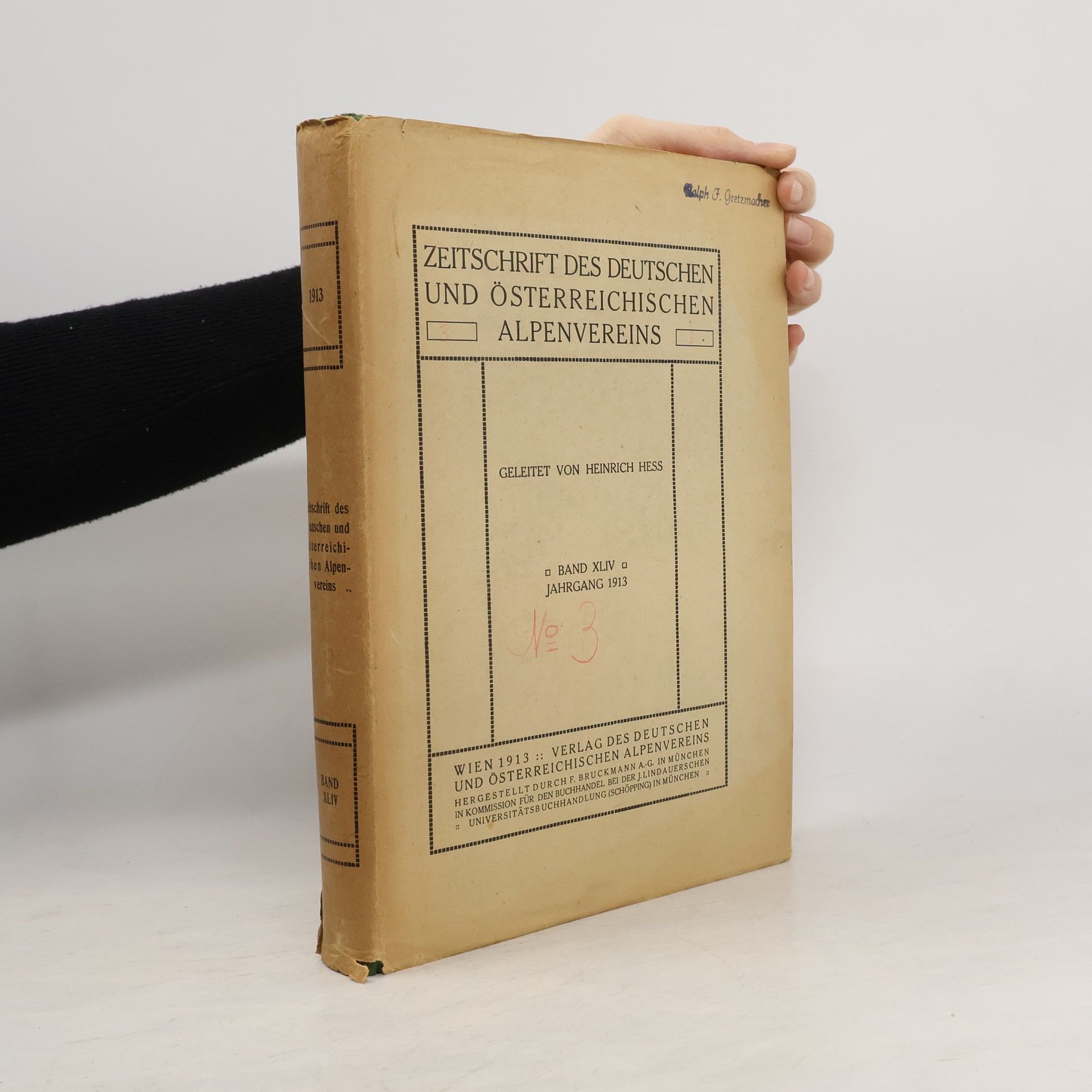 Heinrich Hess Zeitschrift des Deutschen und Österreichischen Alpenvereins