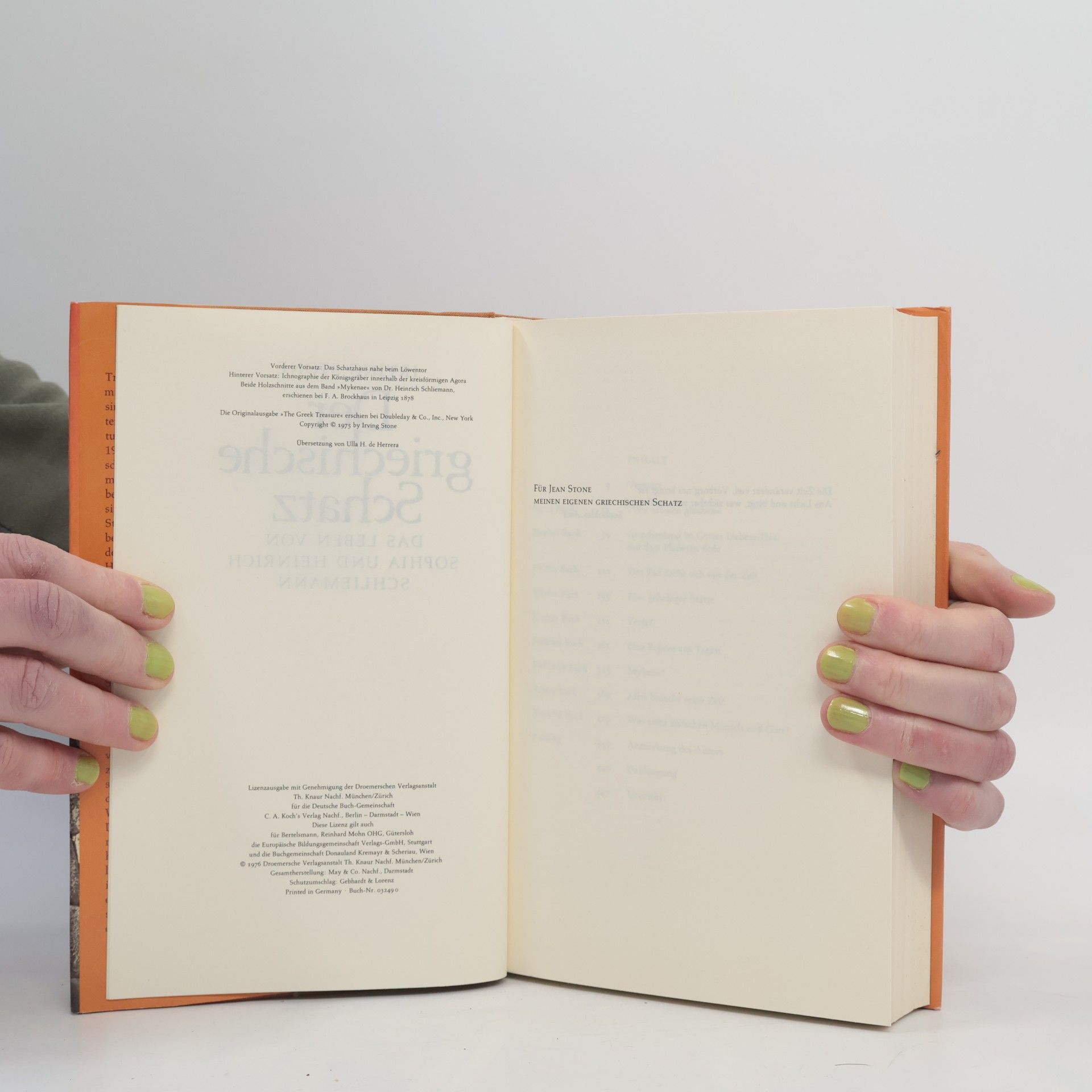 Irving Stone Der griechische Schatz