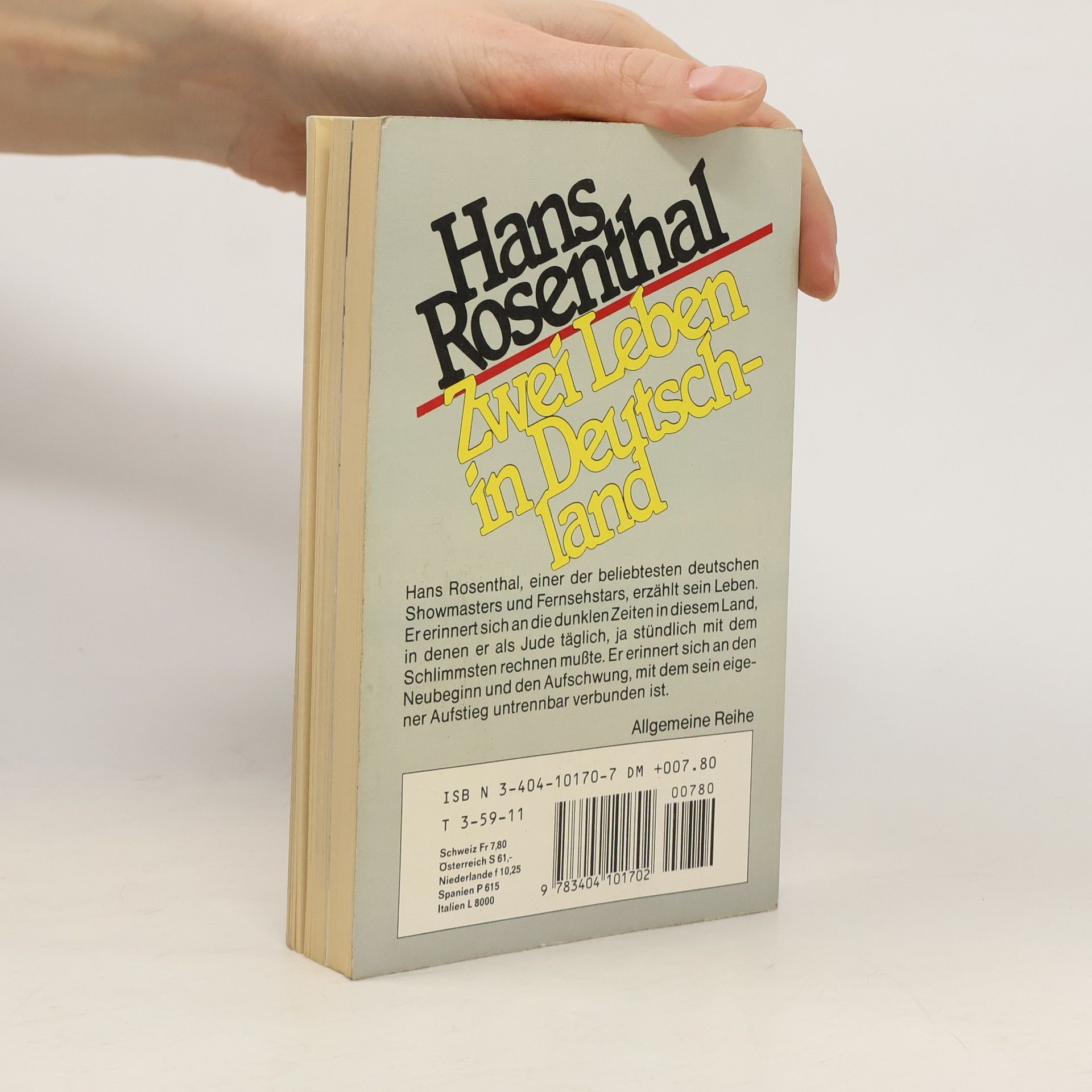 Hans Rosenthal Zwei Leben in Deutschland