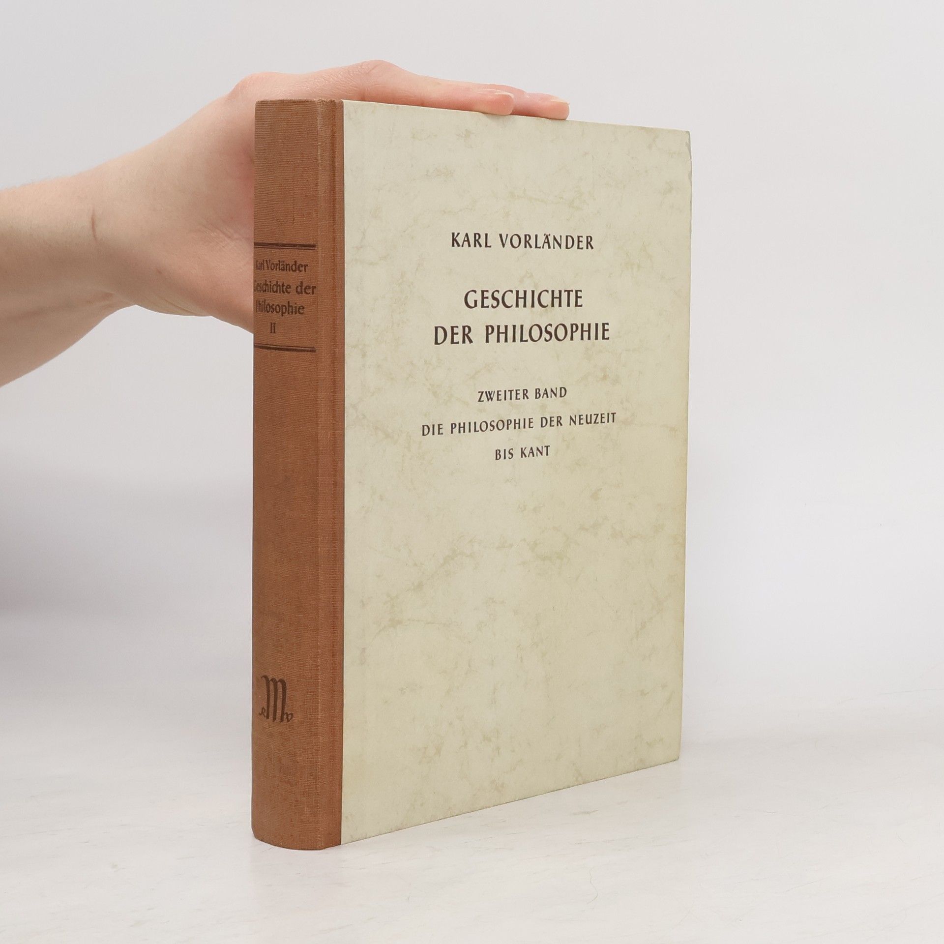 Karl Vorländer Geschichte der Philosophie II.
