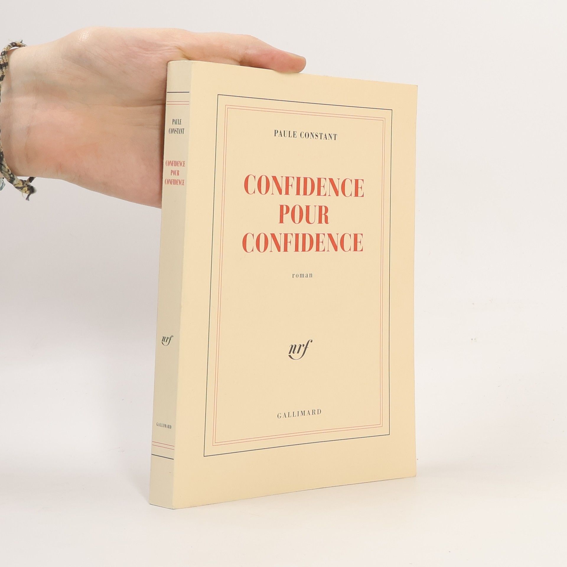 Paule Constant Confidence pour confidence