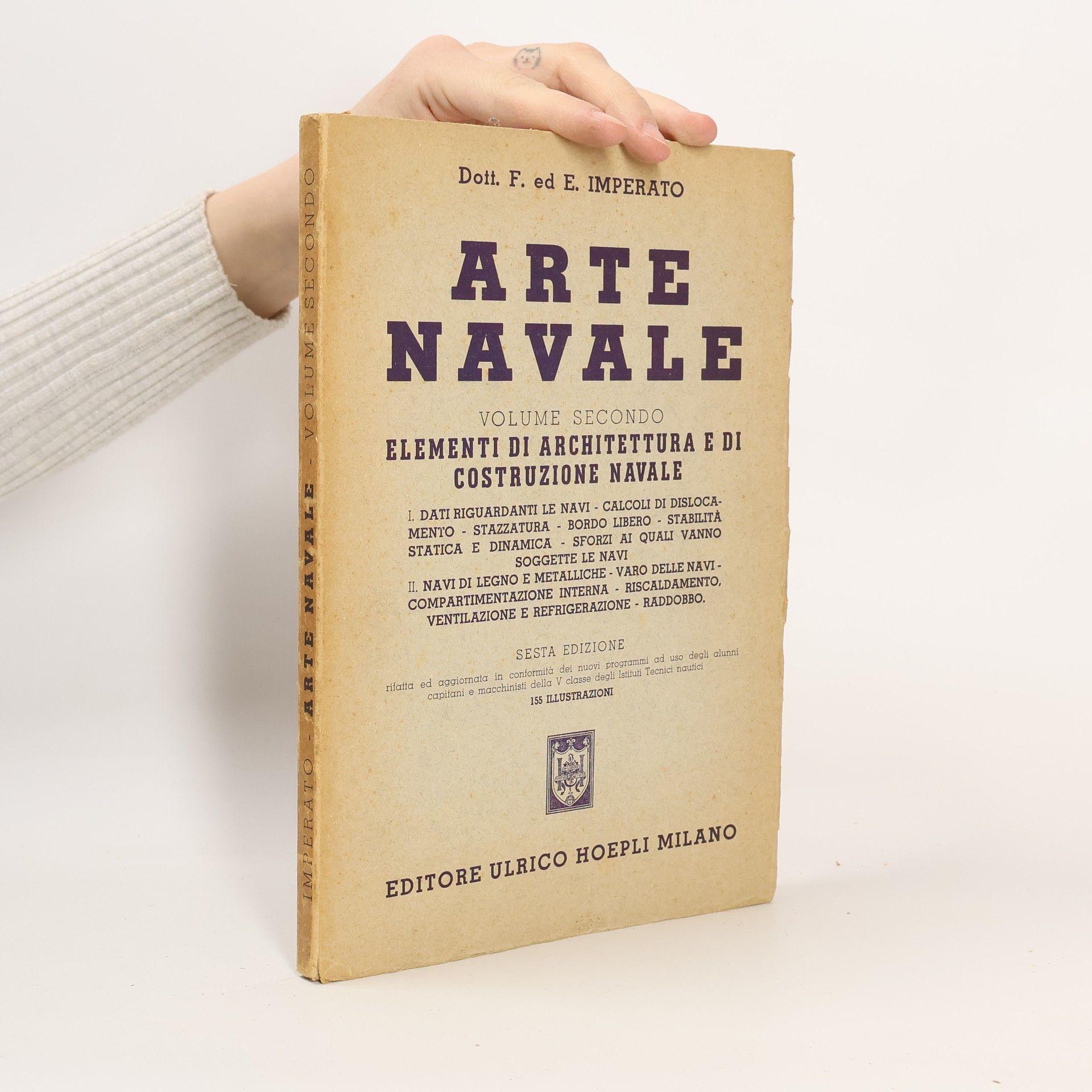 AA.VV. Arte navale II. Elementi di architettura e di costruzione navale