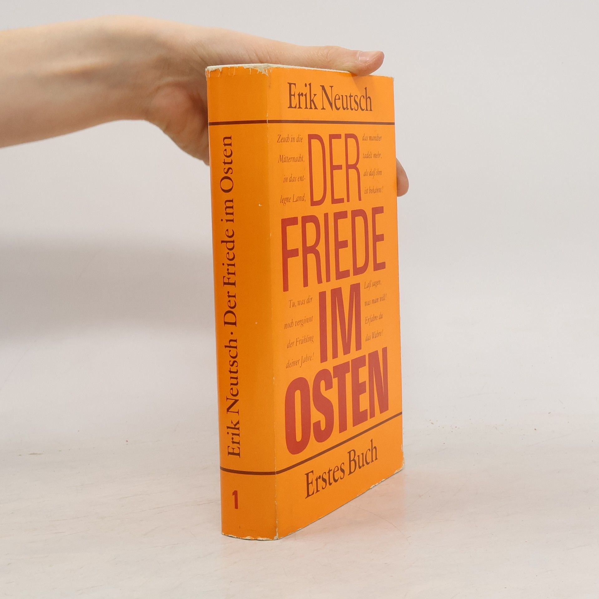 Erik Neutsch Der Friede im Osten 1