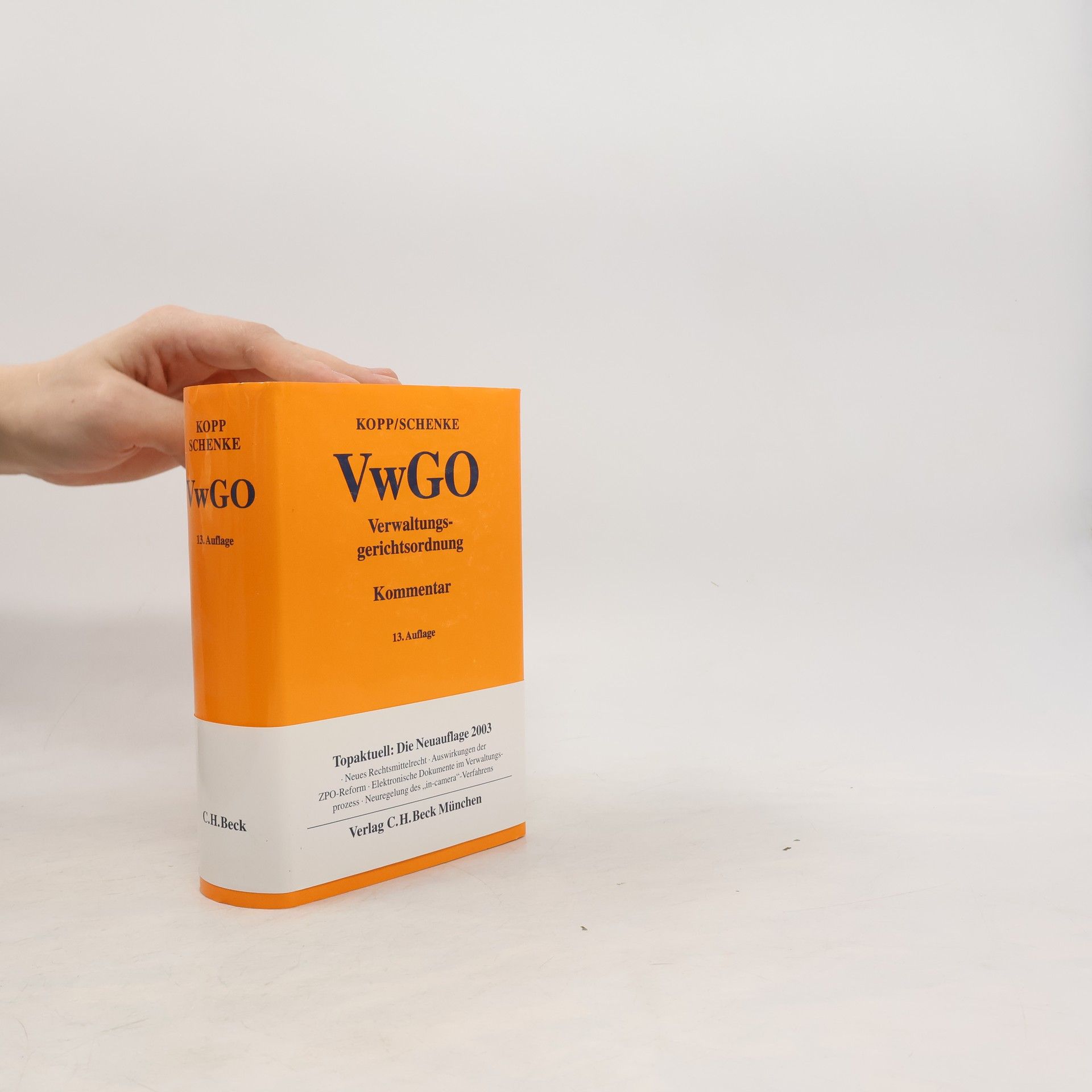 Ferdinand O. Kopp Verwaltungsgerichtsordnung (VwGO)
