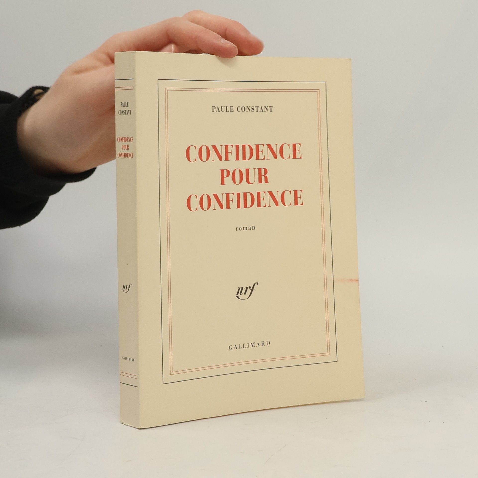 Paule Constant Confidence pour confidence