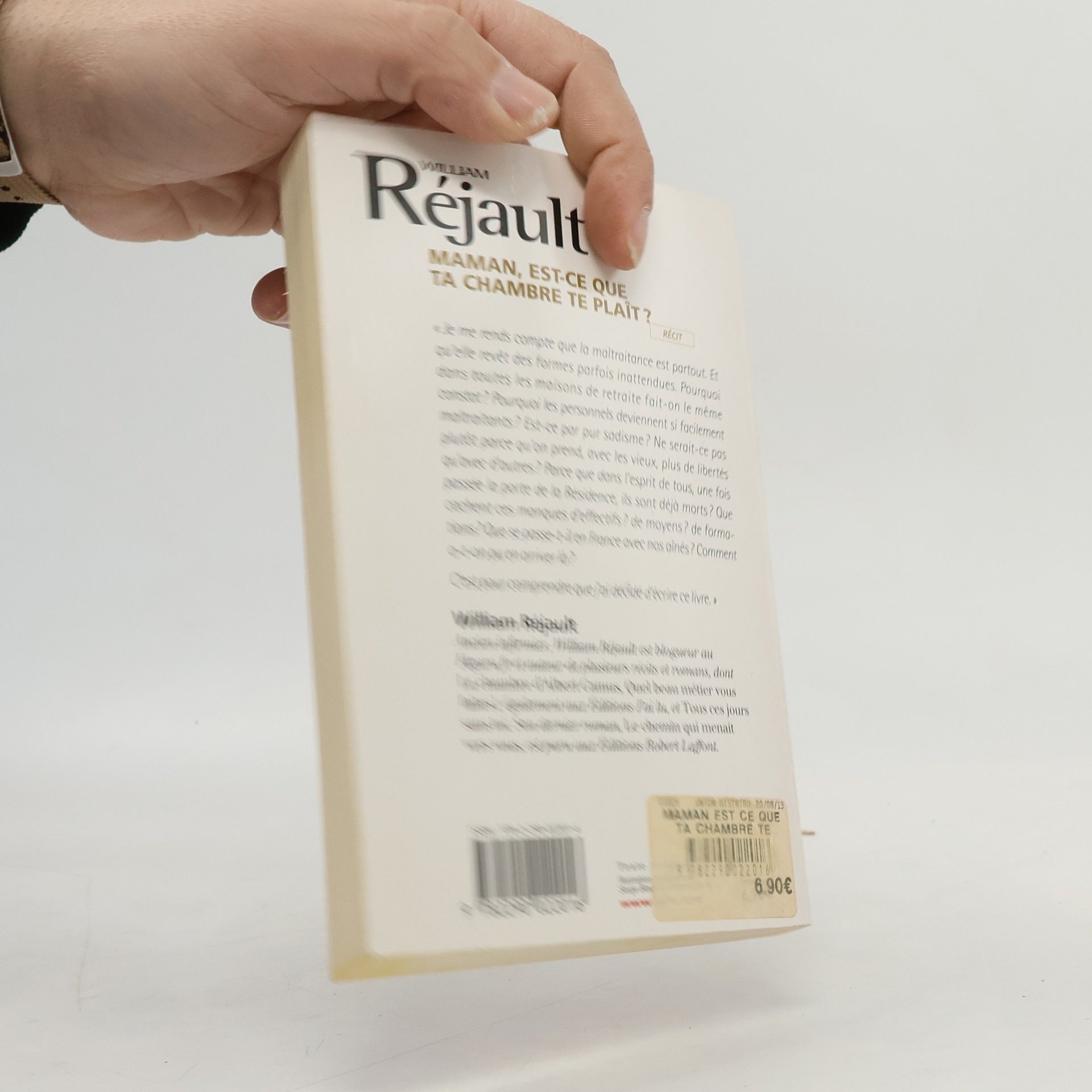 William Réjault Maman, est-ce que ta chambre te plait ?