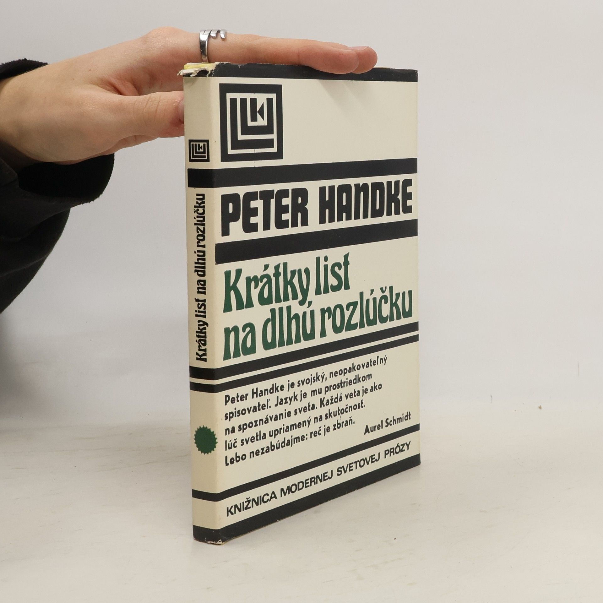 Peter Handke Krátky list na dlhú rozlúčku