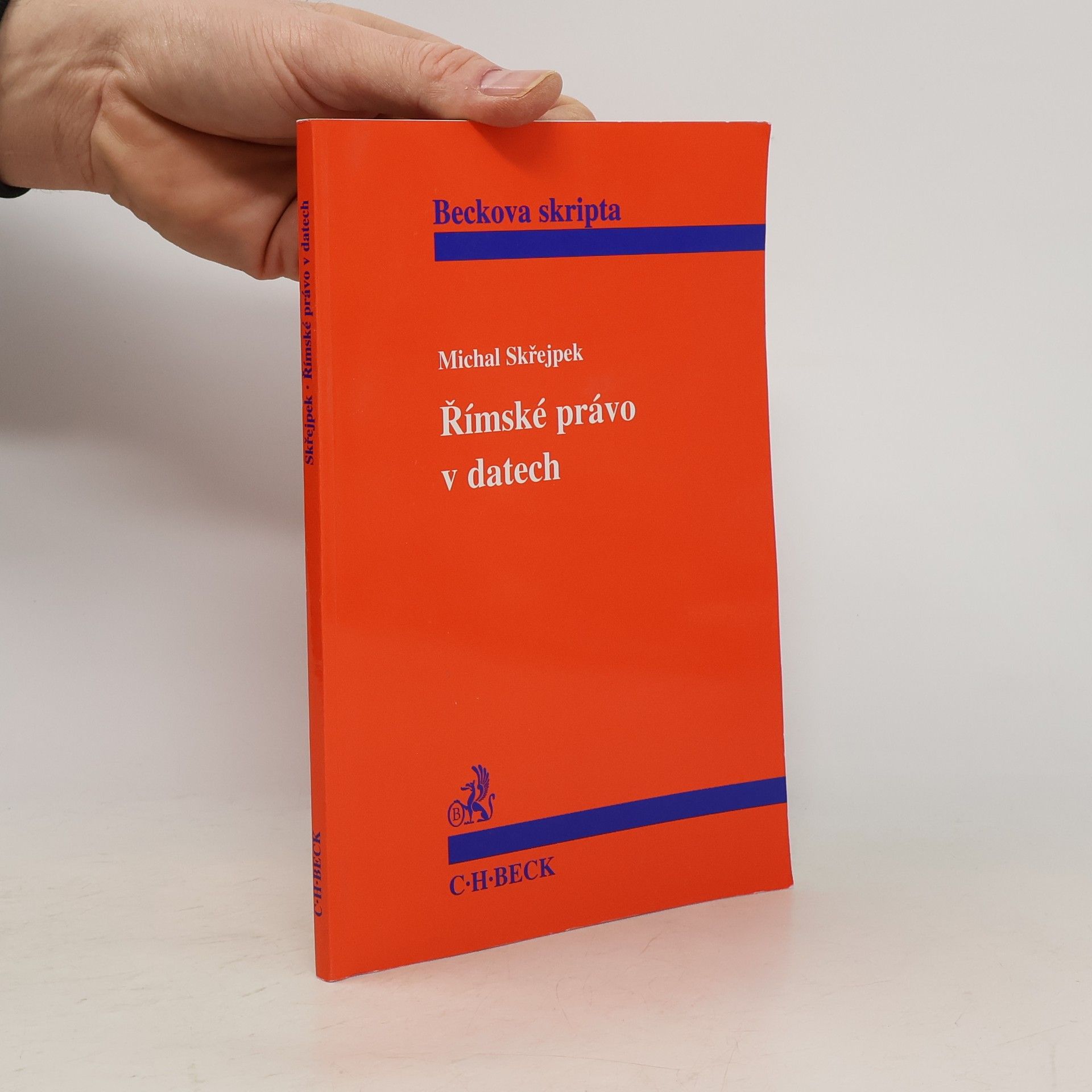 Michal Skřejpek Římské právo v datech