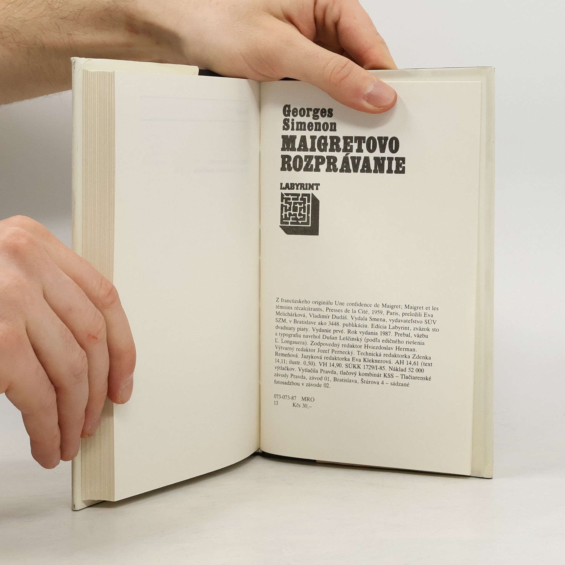 Georges Simenon Maigretovo rozprávanie