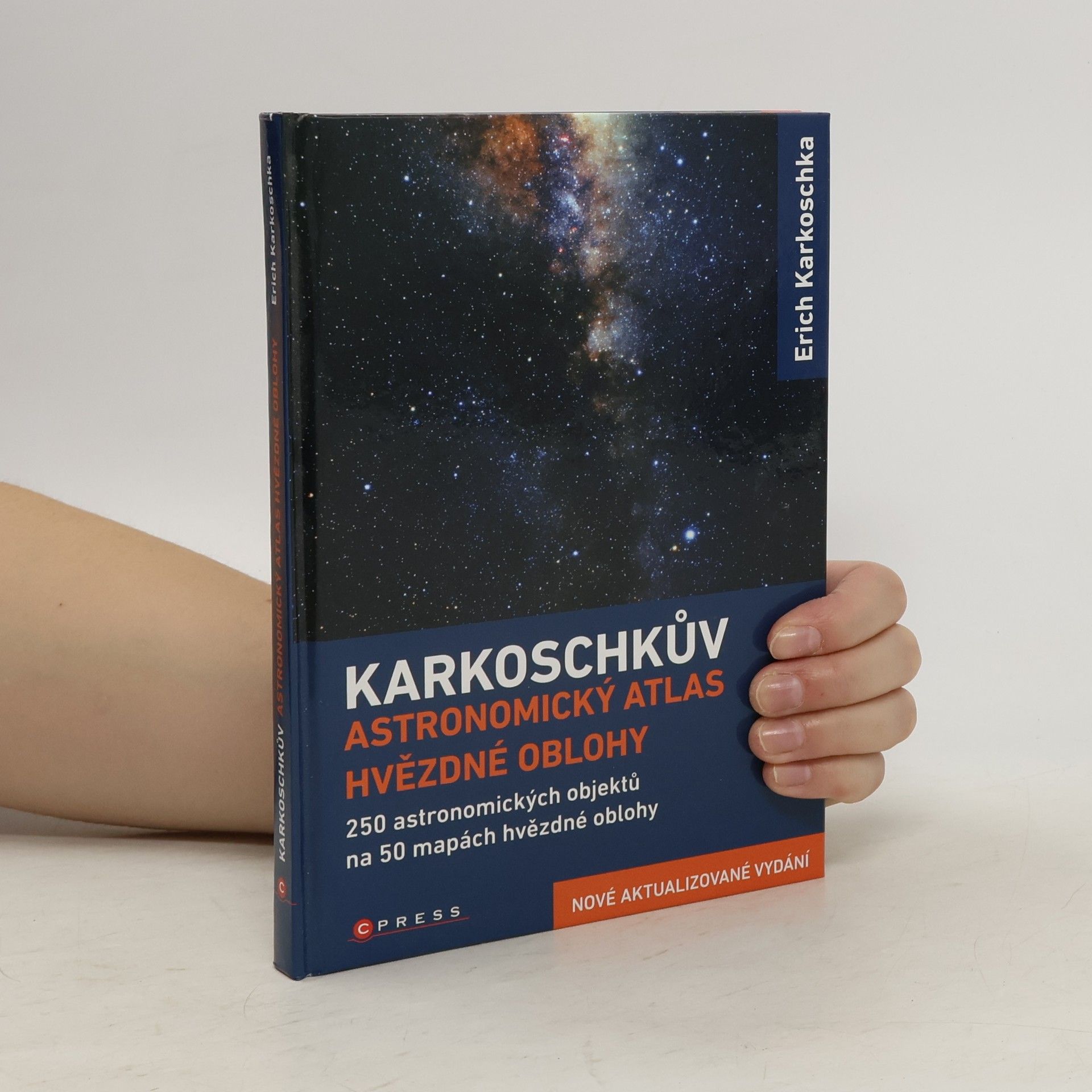 Erich Karkoschka Karkoschkův astronomický atlas hvězdné oblohy: S 250 objekty na 50 mapách celé hvězdné oblohy