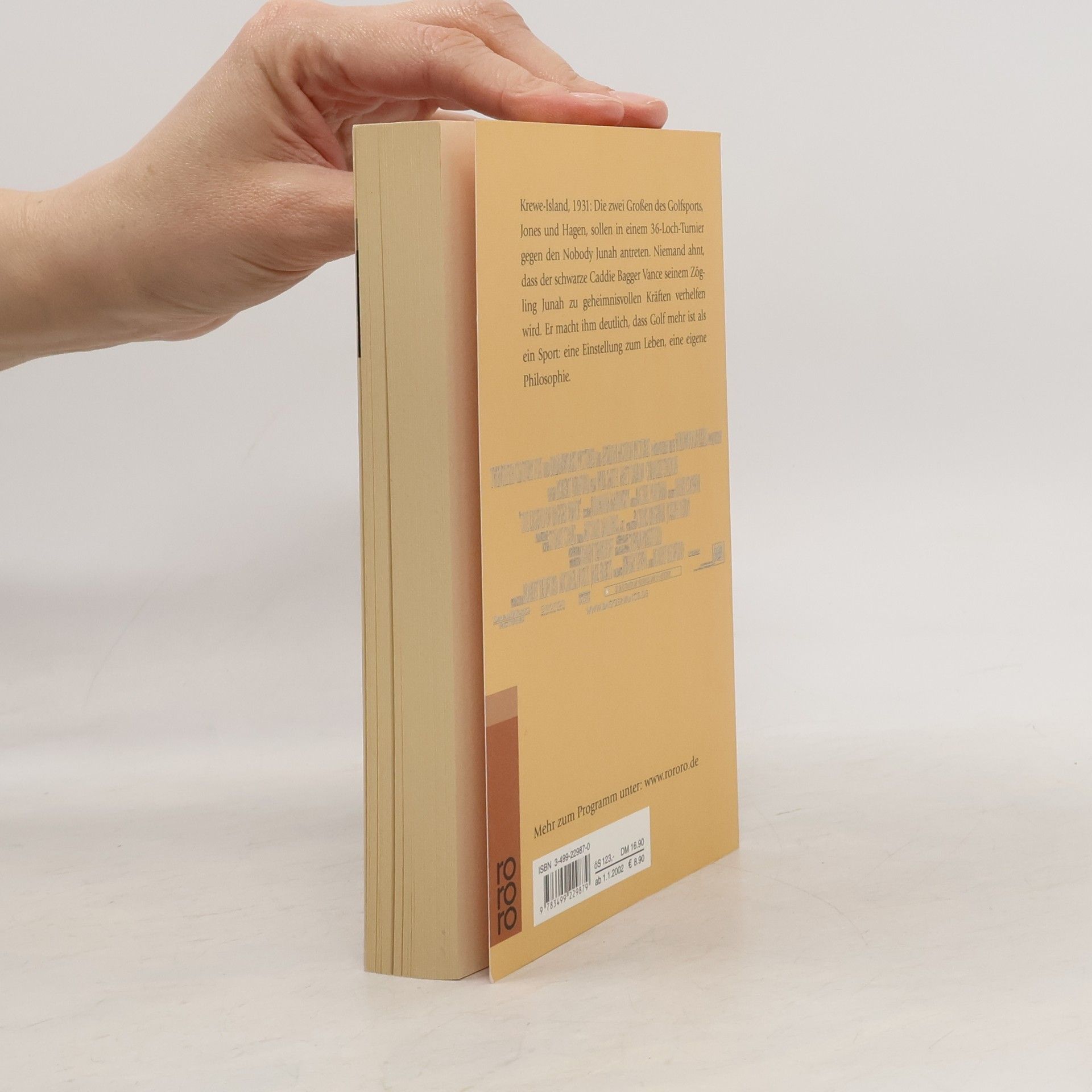 Steven Pressfield Die Legende von Bagger Vance. Roman. Dtsch. v. Johannes Sabinski