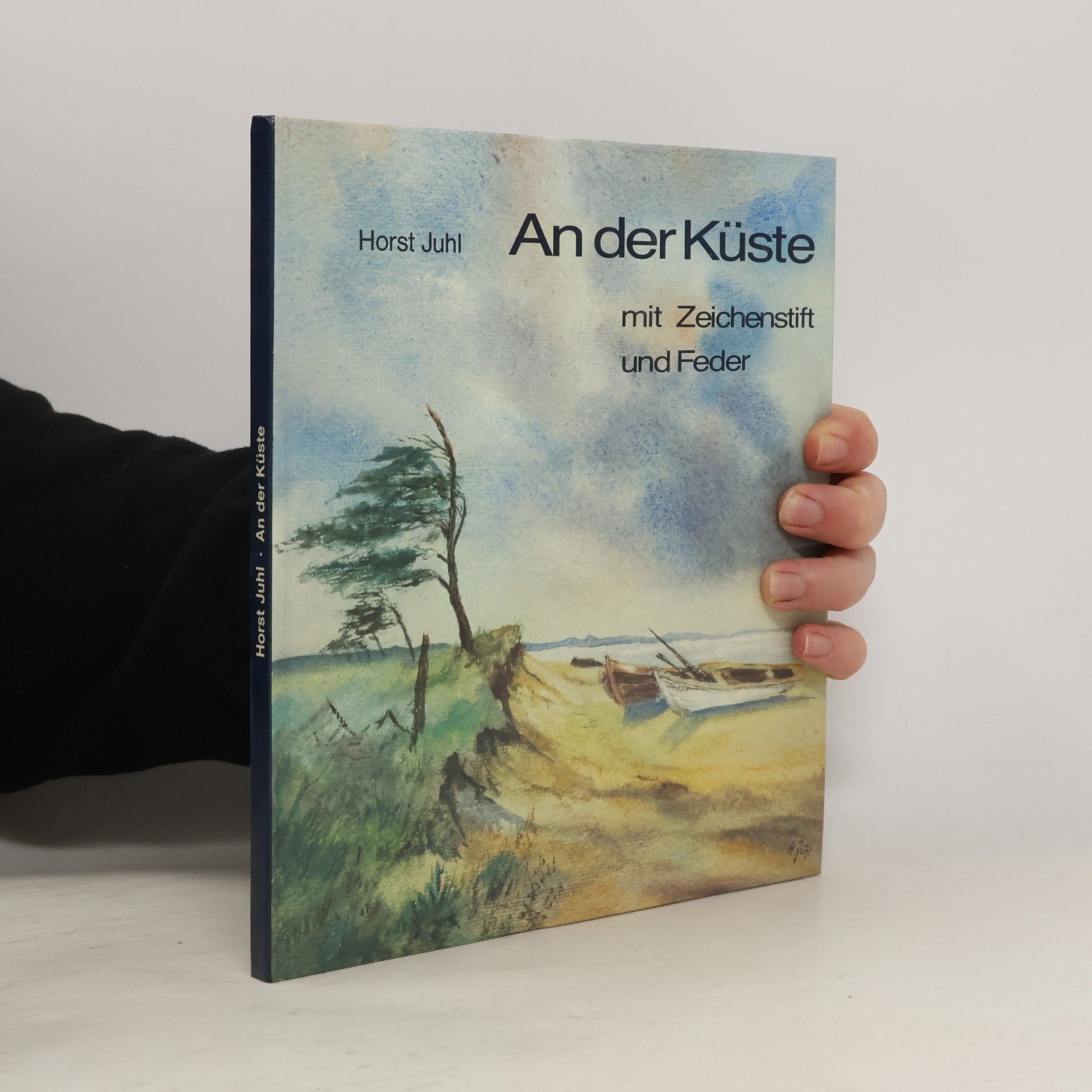 Horst Juhl An der Küste mit Zeichenstift und Feder