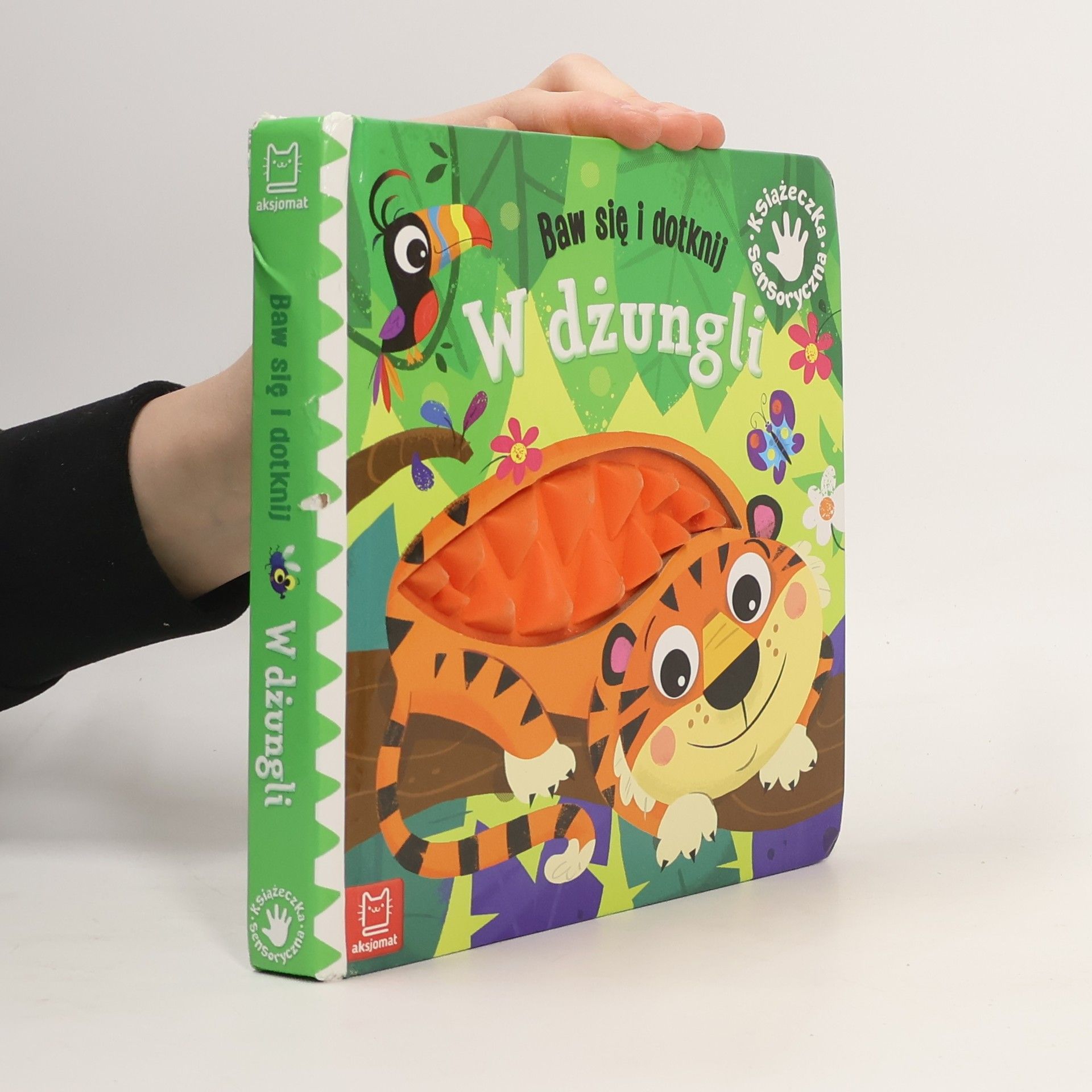 Grażyna Wasilewicz Baw się i dotknij W dżungli Książeczka sensoryczna